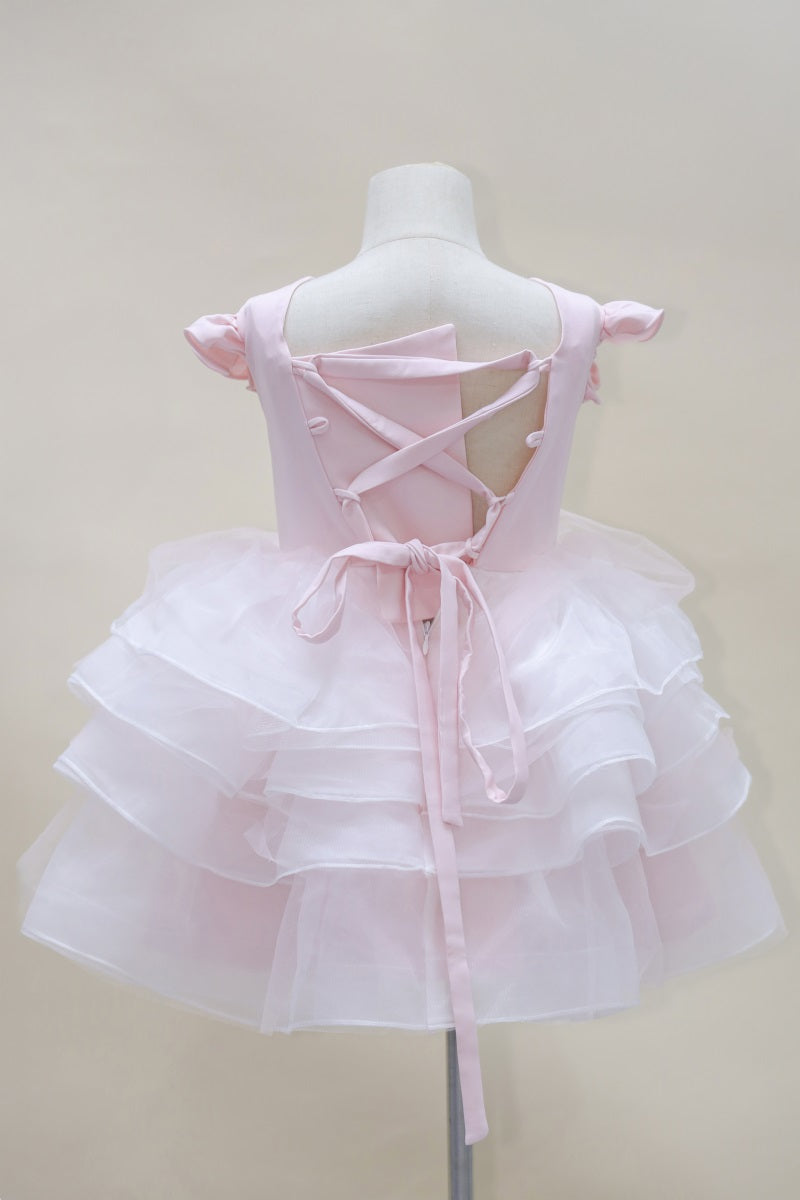 Kate Printemps/Été Maille Rose Robe à lacets Enfant Pour la Photographie - Kate Backdrop FR