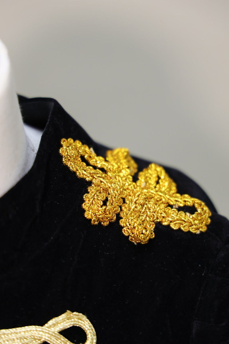 Kate Noir Broderie Manches longues Robe Enfant Pour la Photographie - Kate Backdrop FR