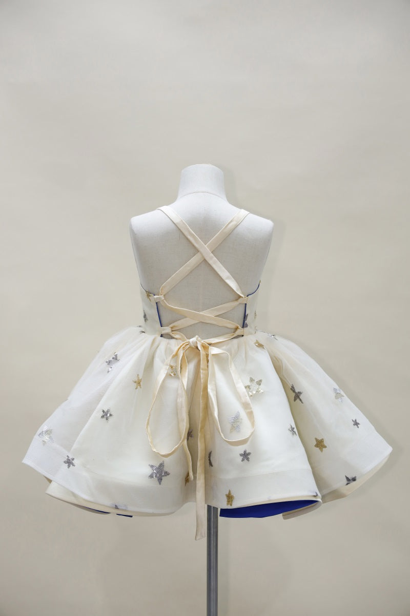 Kate Printemps/Été Étoiles Mesh Bretelles Spaghetti Robe Enfant Pour la Photographie - Kate Backdrop FR