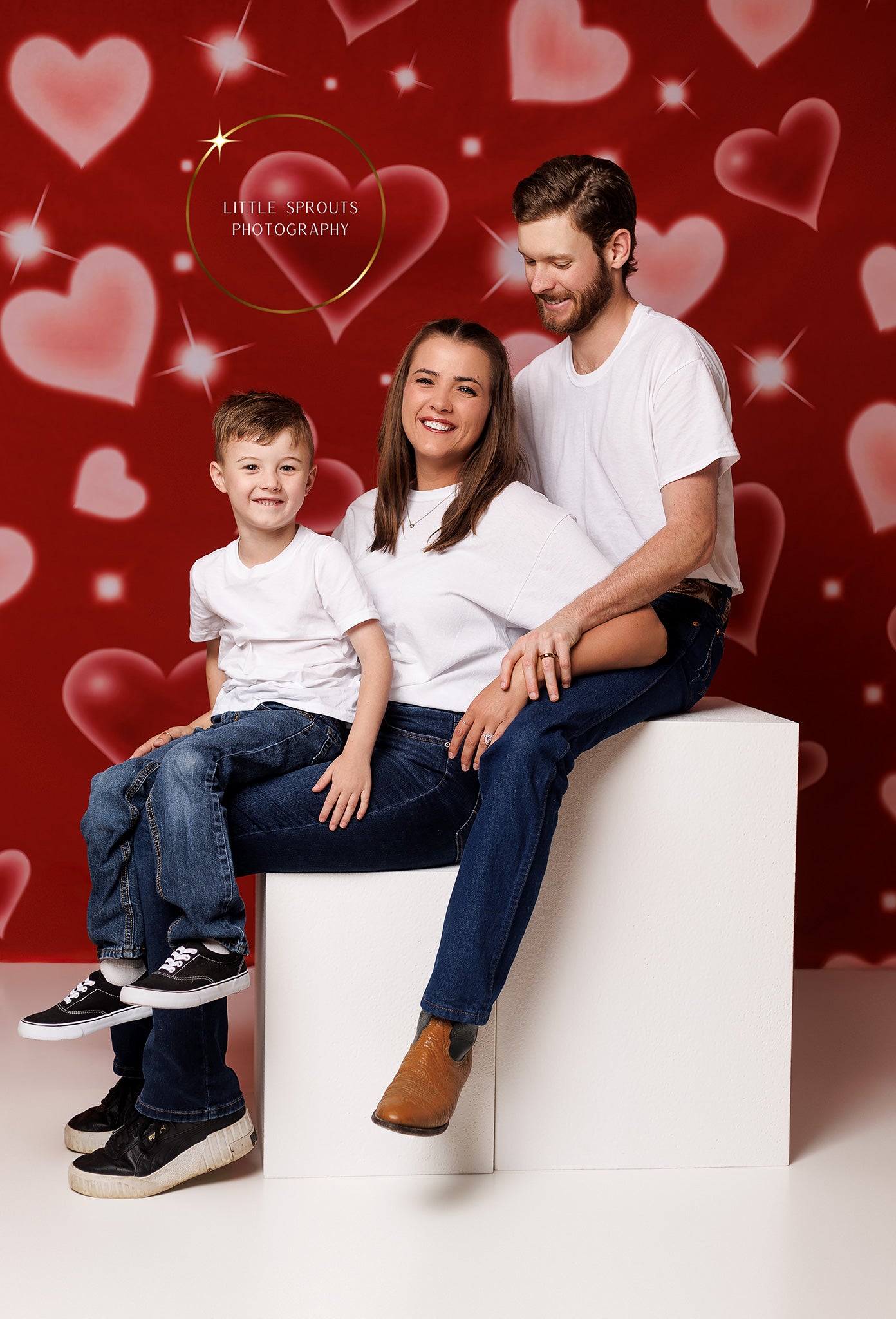 Kate Saint-Valentin Amour Rouge Portrait Toile de fond pour la photographie - Kate Backdrop FR