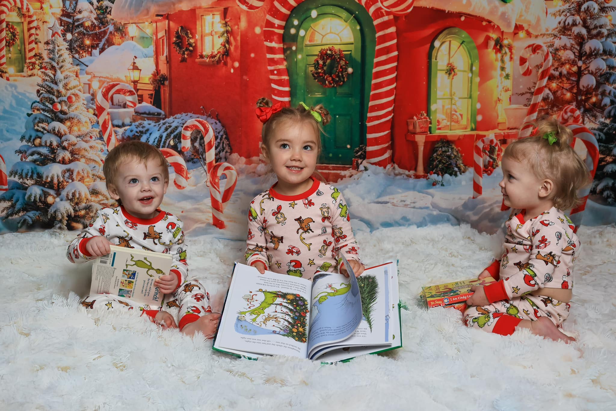 Kate Dessin animé Noël Forêt Cabane Toile de fond conçue par Chain Photographie - Kate Backdrop FR