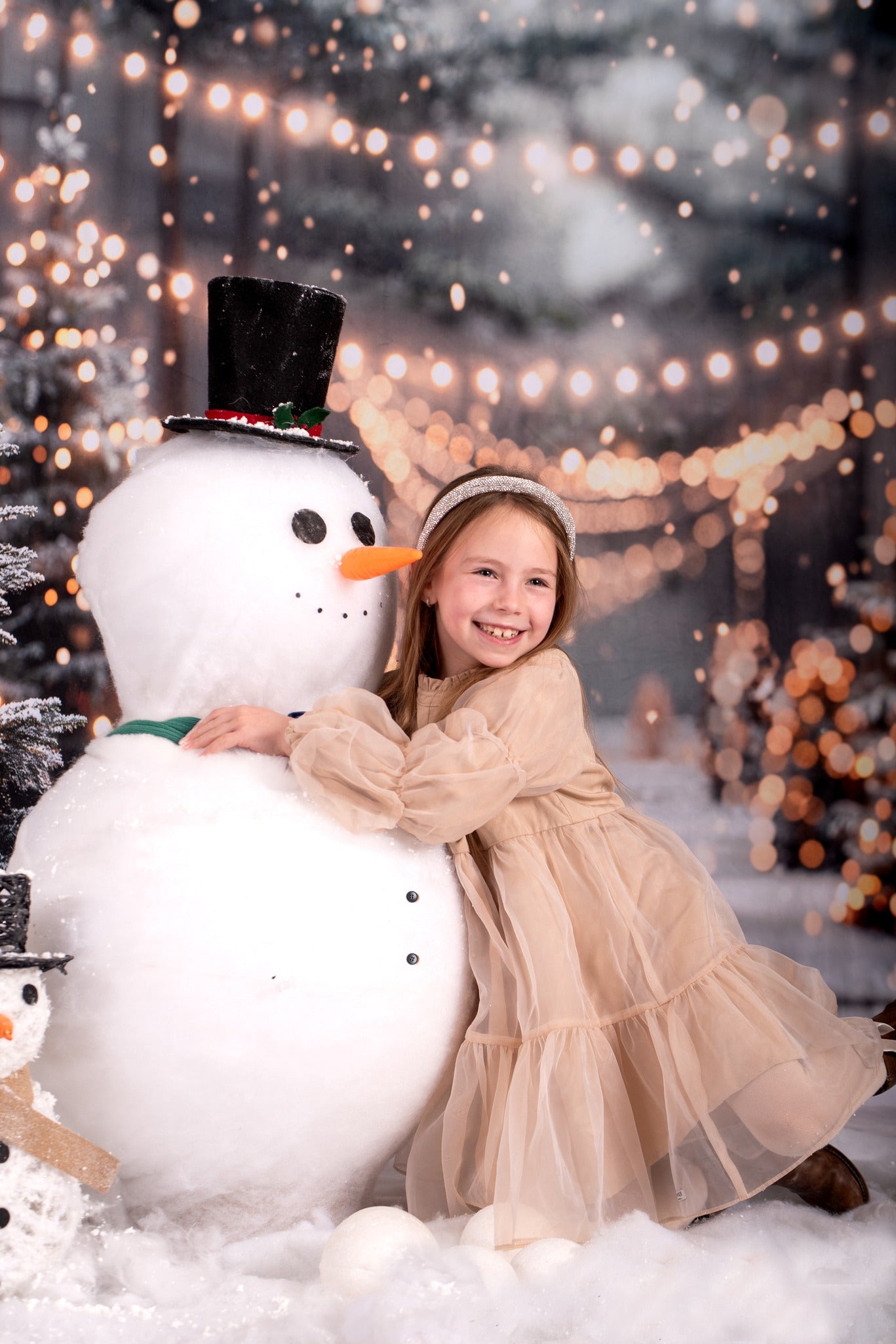 Offres Éclair #4 Kate Hiver Noël Extérieur Forêt Neige Lumière Toile de fond conçue par Emetselch - Kate Backdrop FR