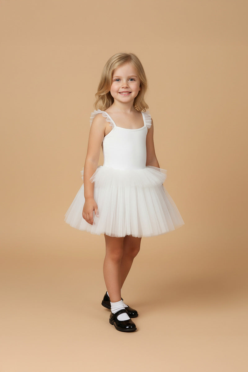 Kate Blanc Anniversaire Robe Tutu pour Enfants - Kate Backdrop FR