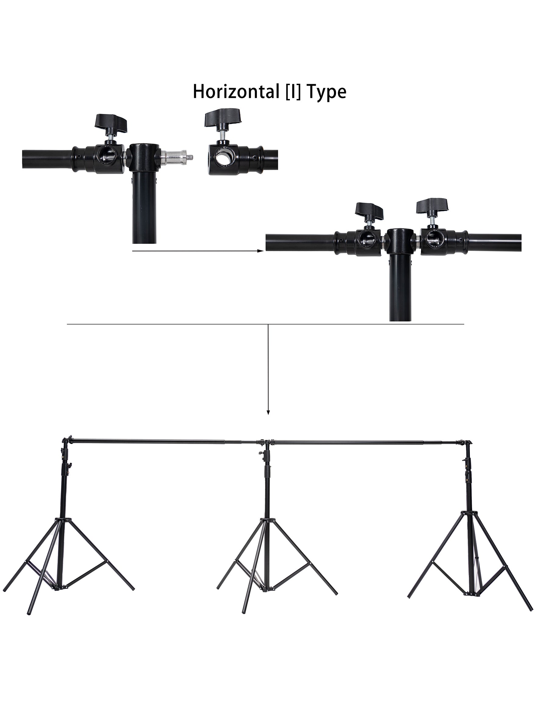 Kate 20x10pi(6x3m) Cadre de support pour Ensemble de chambre (y compris 8 clips + une mallette de transport) - Kate Backdrop FR