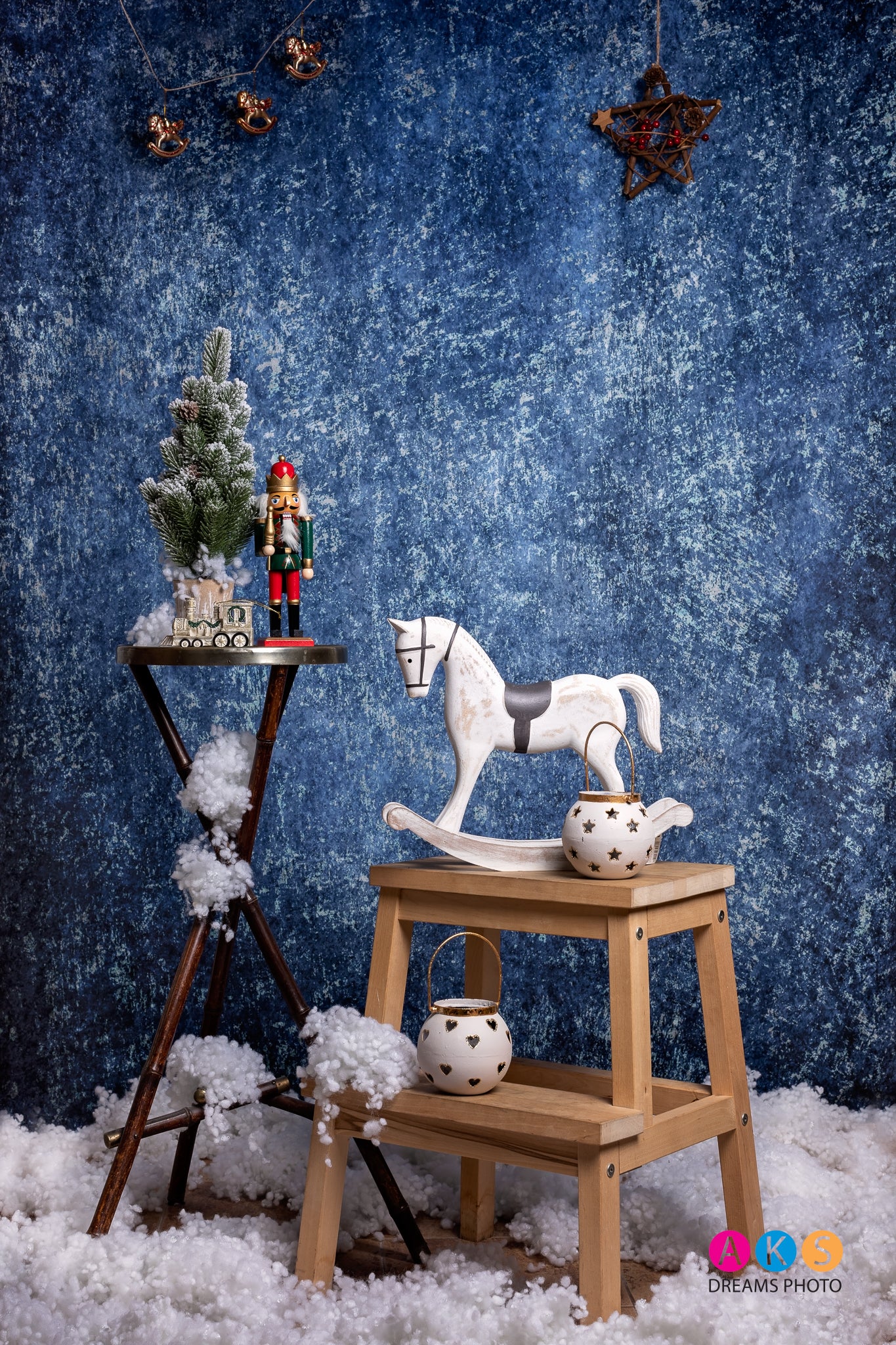 Kate Texture abstraite Bleu profond Toile de fond pour la photographie - Kate Backdrop FR