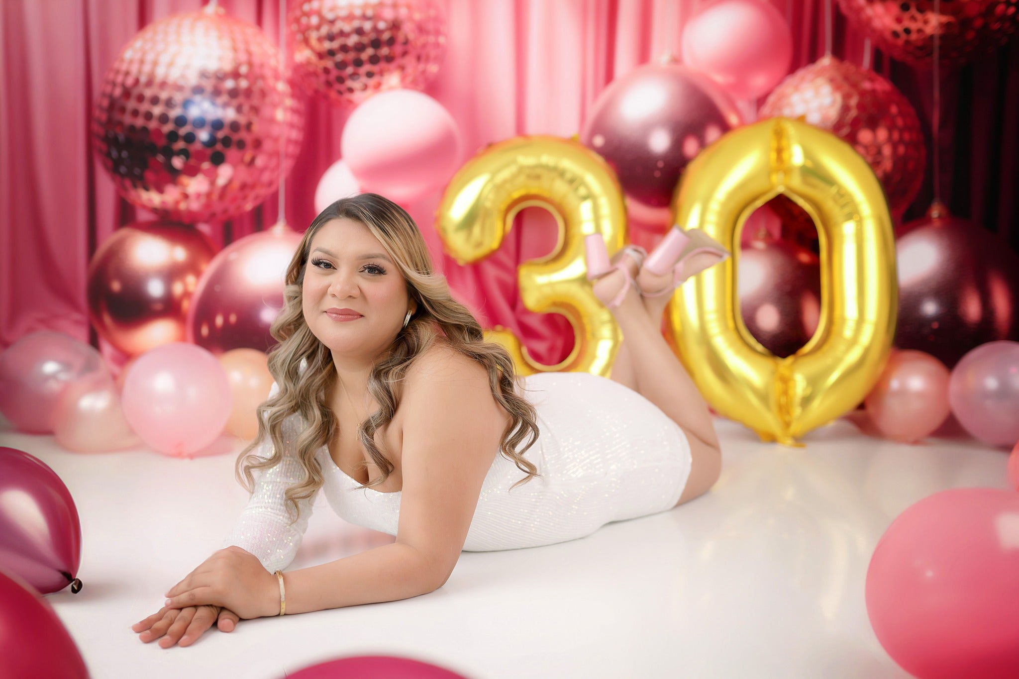 Kate Rose Décors Ballons Rideau Fête Toile de fond conçue par Emetselch - Kate Backdrop FR