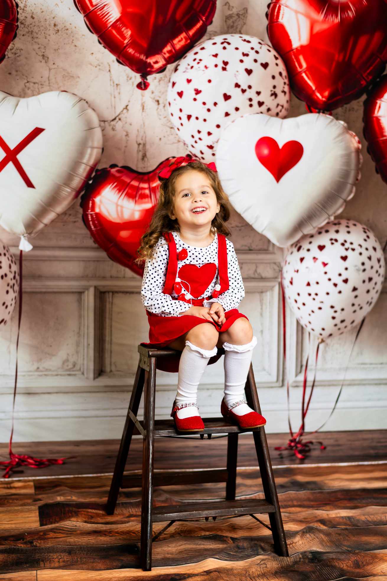Kate Saint Valentin Ballon Mur Rétro Toile de fond conçue par Emetselch - Kate Backdrop FR