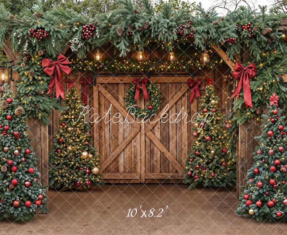 Kate Sapins de Noël Porte Décors Toile de fond conçue par Emetselch - Kate Backdrop FR