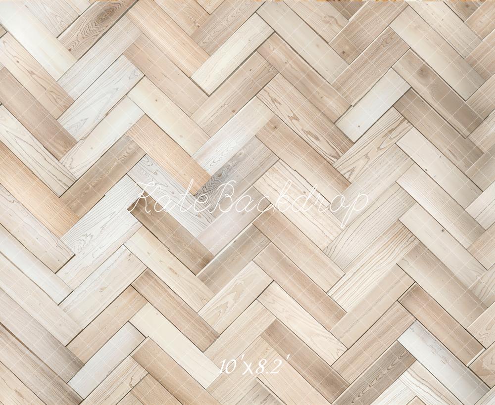 Kate Bois Parquet Clair Texture Sol Toile de fond conçue par kate image - Kate Backdrop FR
