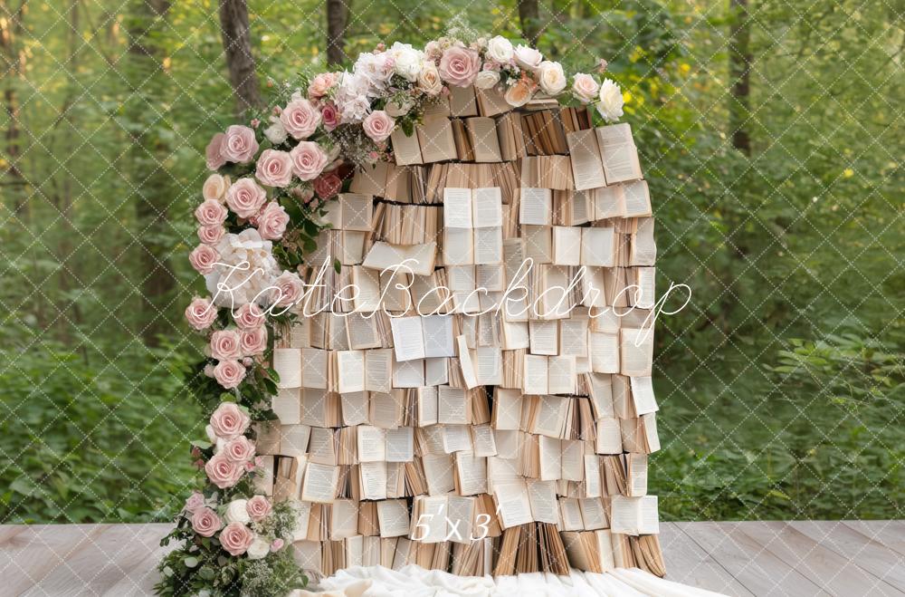 Kate Livres Arche Fleurs Forêt Toile de fond conçue par Mini MakeBelieve - Kate Backdrop FR