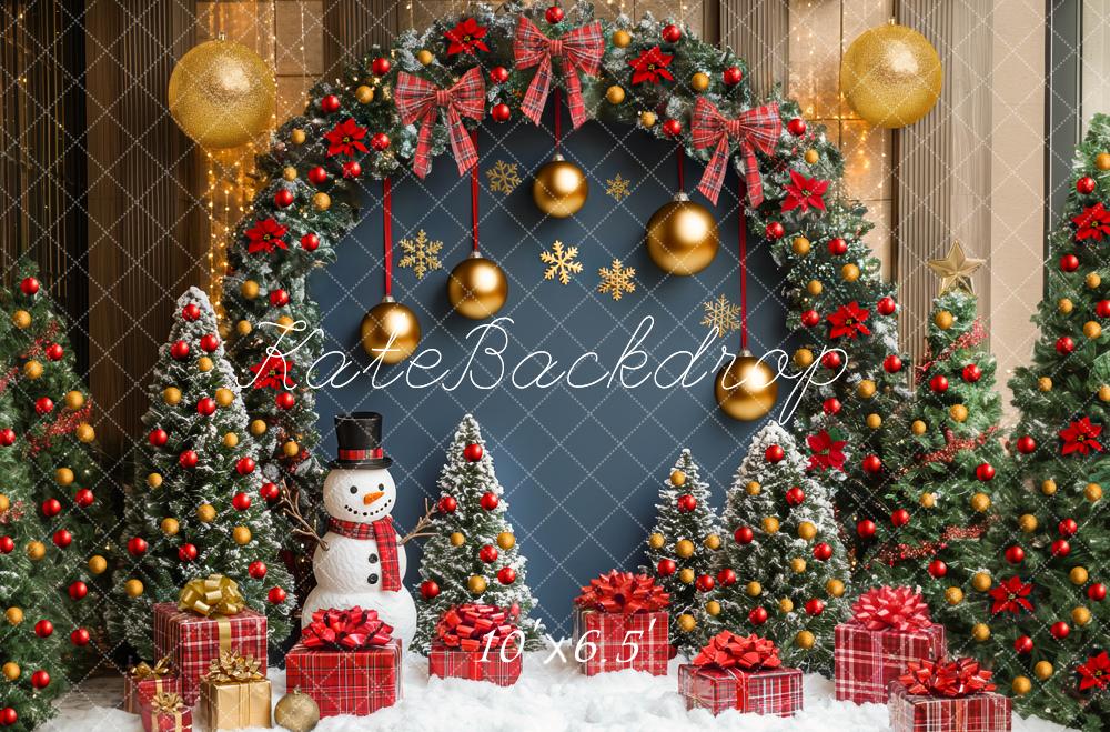 Kate Sapins de Noël Arche Décors Cadeaux Toile de fond conçue par Mini MakeBelieve - Kate Backdrop FR