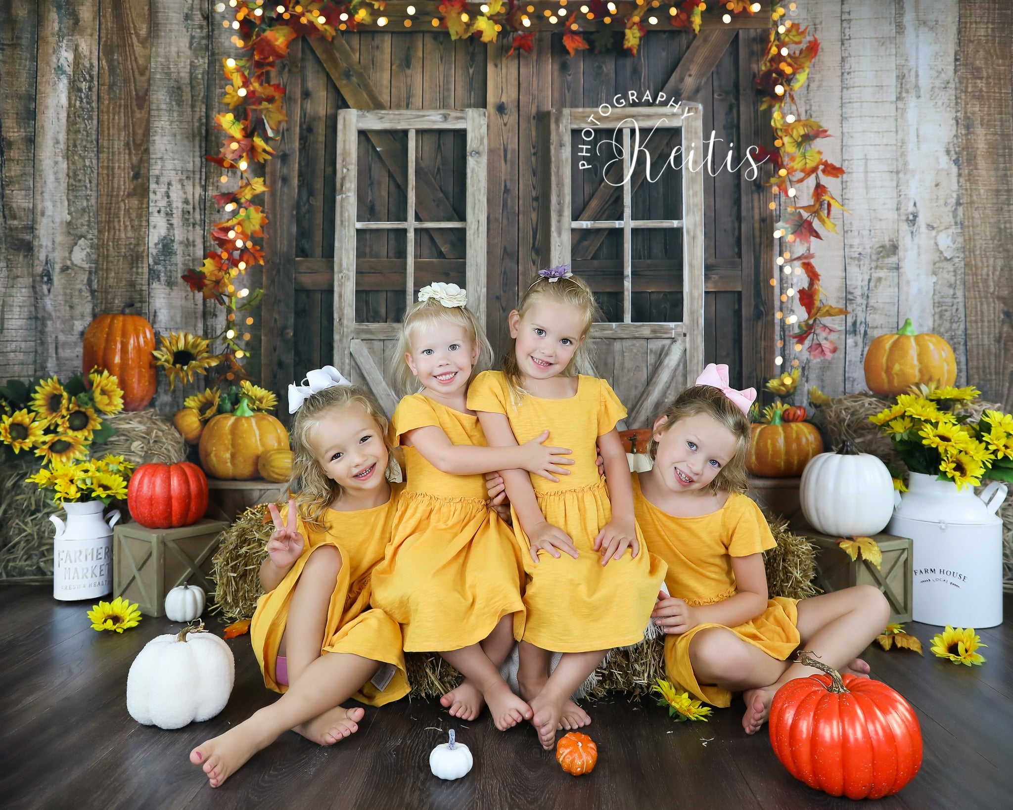 Kate Porte de grange Citrouille Automne Toile de fond conçue par Emetselch - Kate Backdrop FR