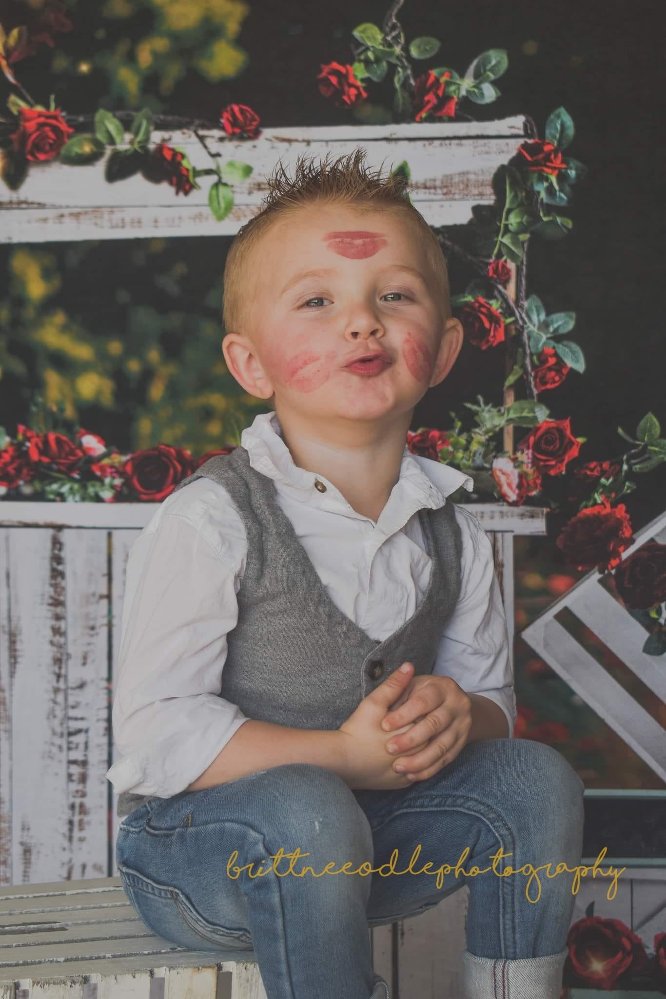 Kate Saint Valentin Magasin de roses Toile de fond pour la photographie - Kate Backdrop FR