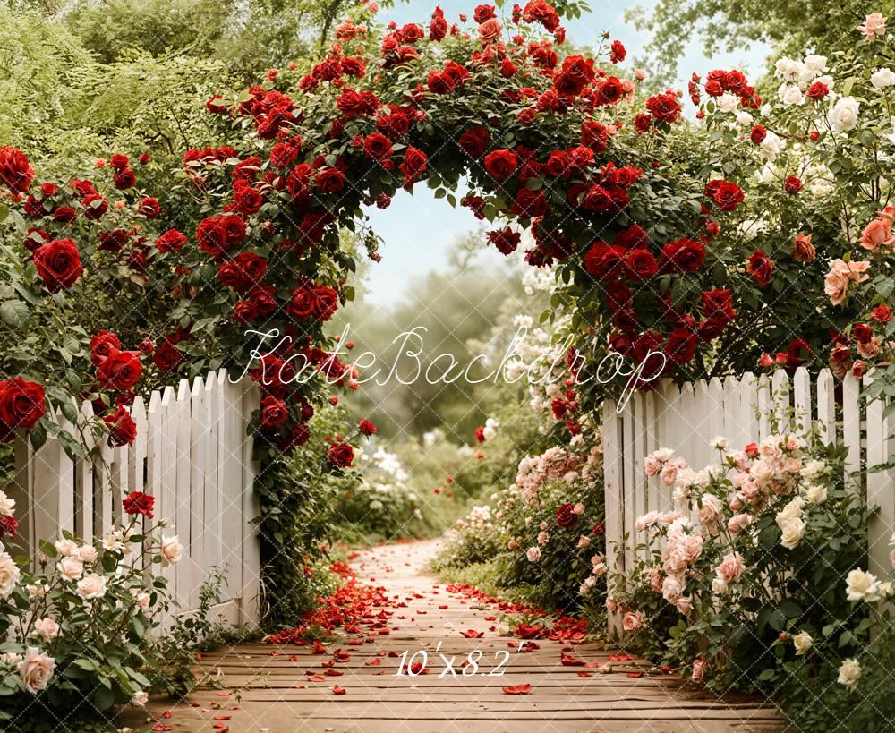 Kate Saint Valentin Arche Jardin Chemin Toile de fond conçue par Emetselch