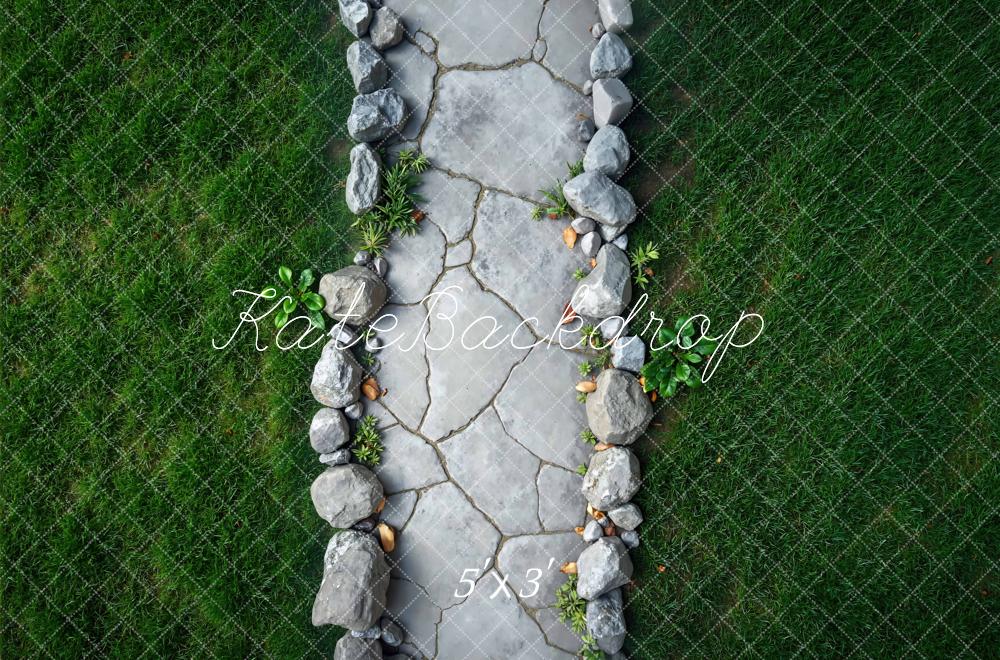 Kate Herbe Chemin Pierre Sol Toile de fond conçue par Mini MakeBelieve