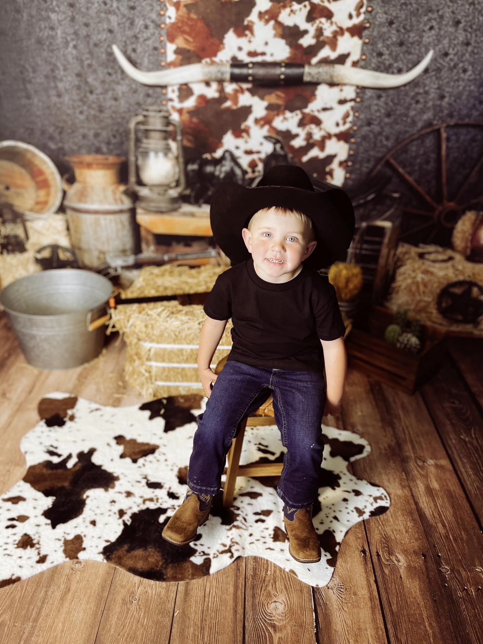 Kate Anniversaire Cake Smash Ouest Toile de fond conçue par Arica Kirby - Kate Backdrop FR