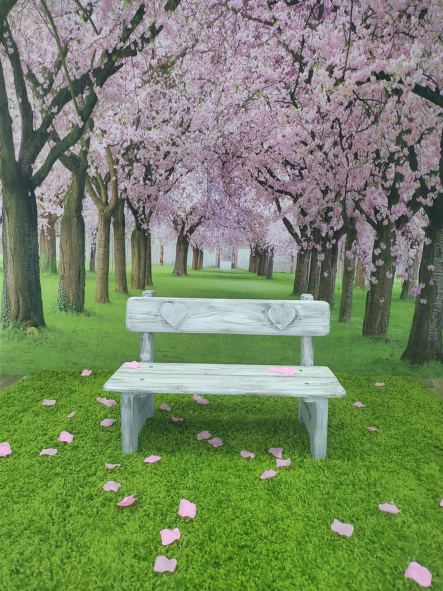 Kate Printemps Fleurs Rose Arbre Prairie Toile de fond pour la photographie - Kate Backdrop FR
