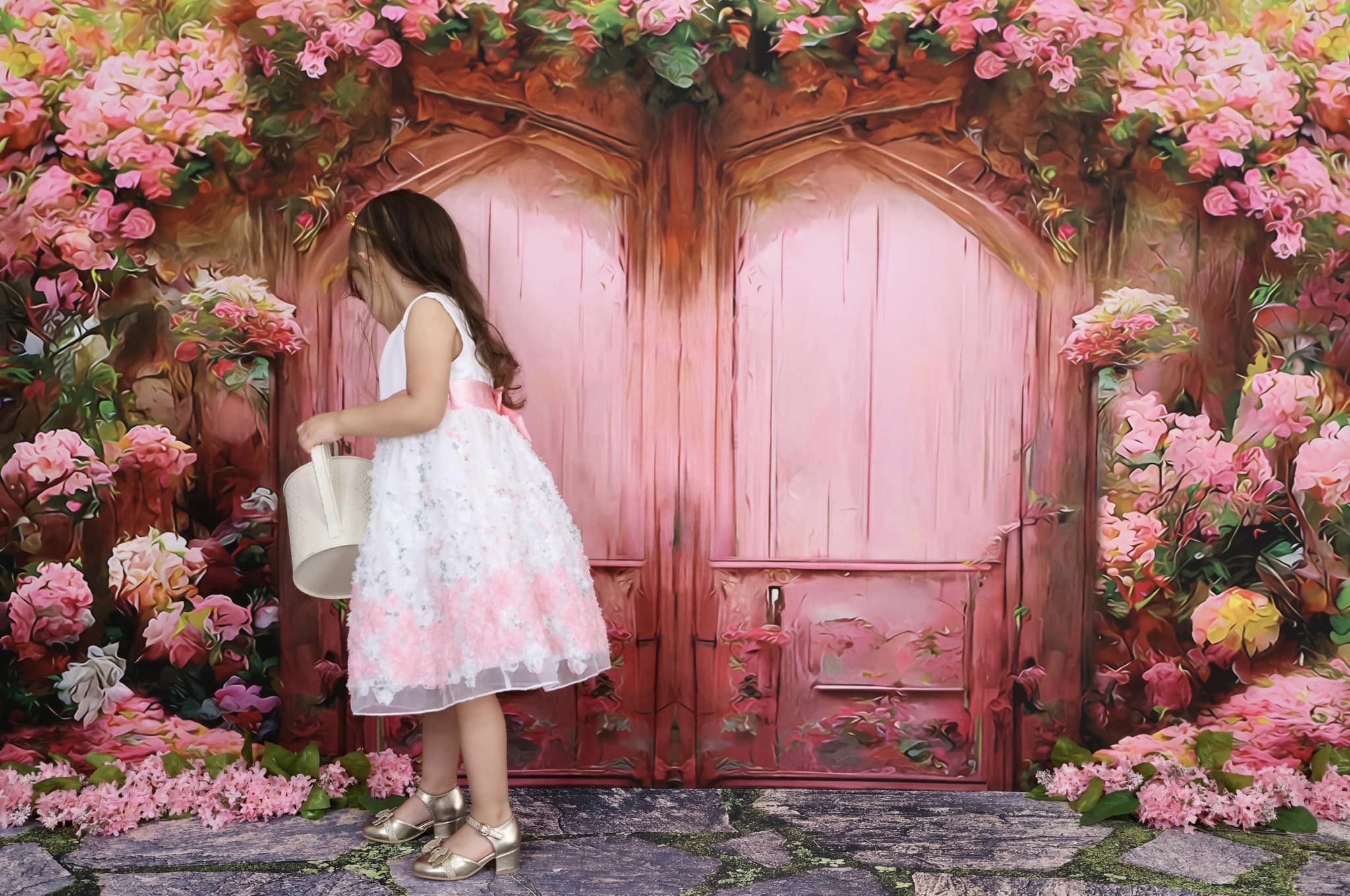 Kate Maison de Fleur Peinture à l'huile Toile de fond pour la photographie - Kate Backdrop FR