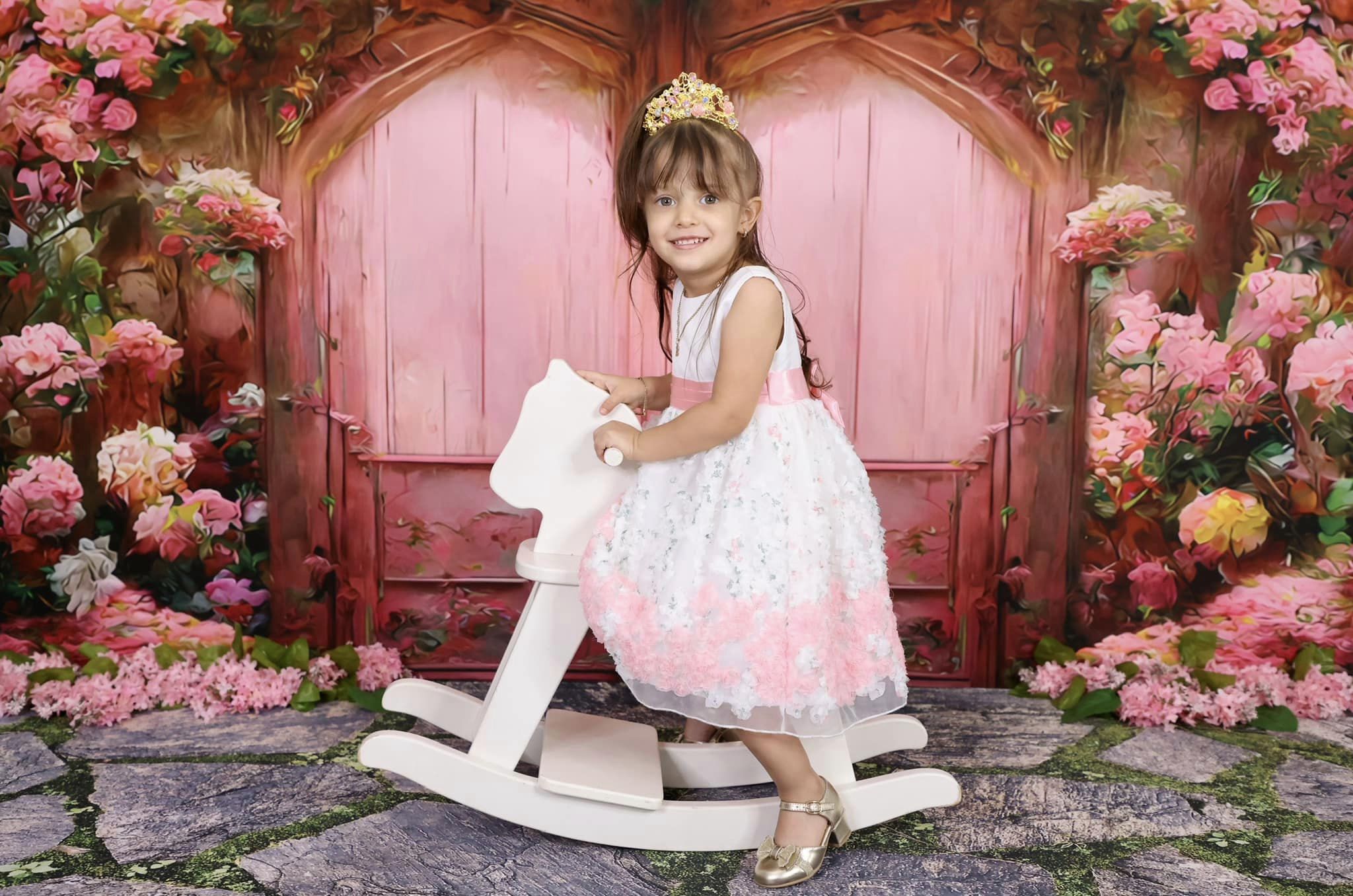 Kate Maison de Fleur Peinture à l'huile Toile de fond pour la photographie - Kate Backdrop FR