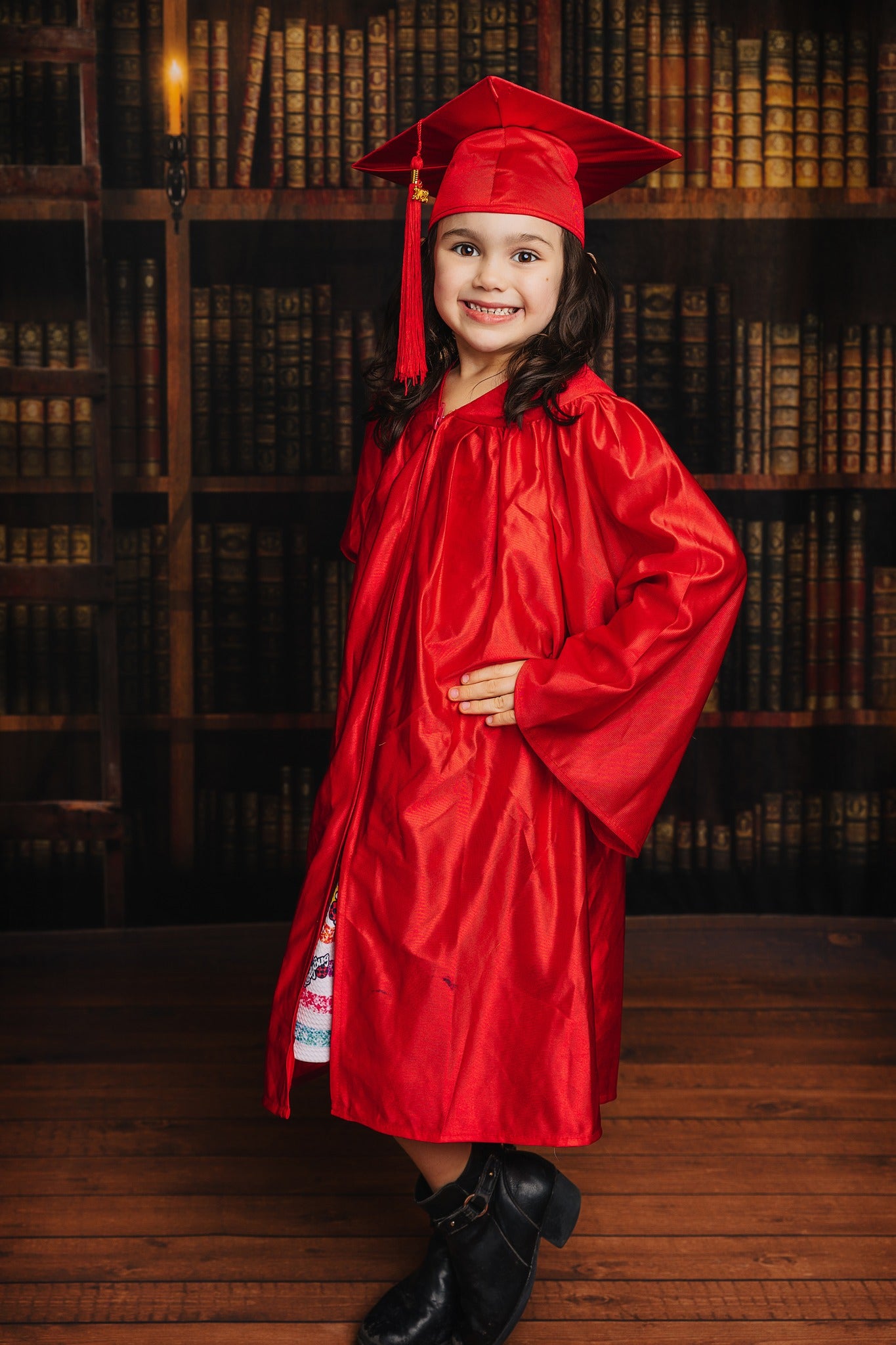 Kate Rétro Étagère à livres Sombre Toile de fond pour la photographie - Kate Backdrop FR