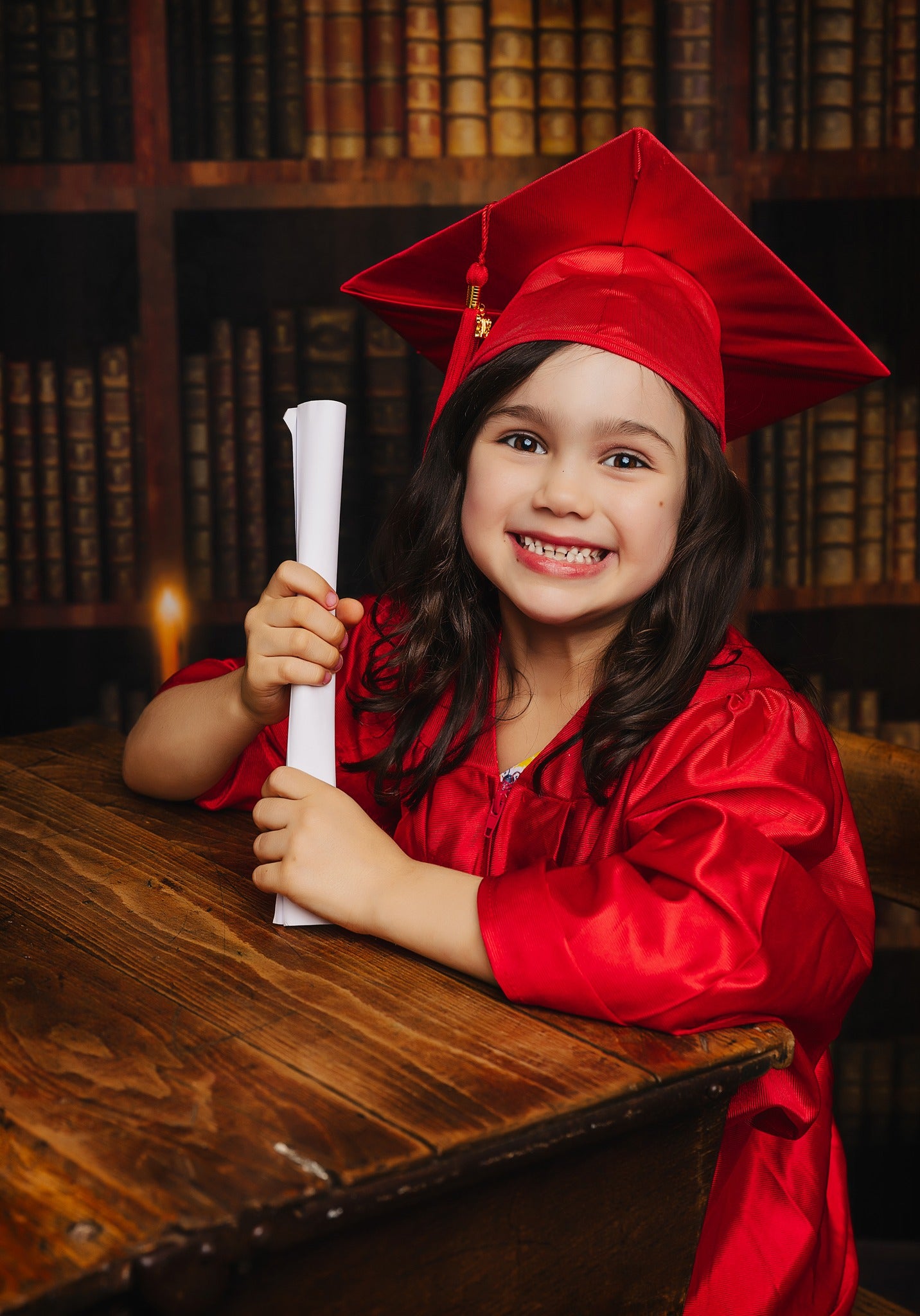 Kate Rétro Étagère à livres Sombre Toile de fond pour la photographie - Kate Backdrop FR