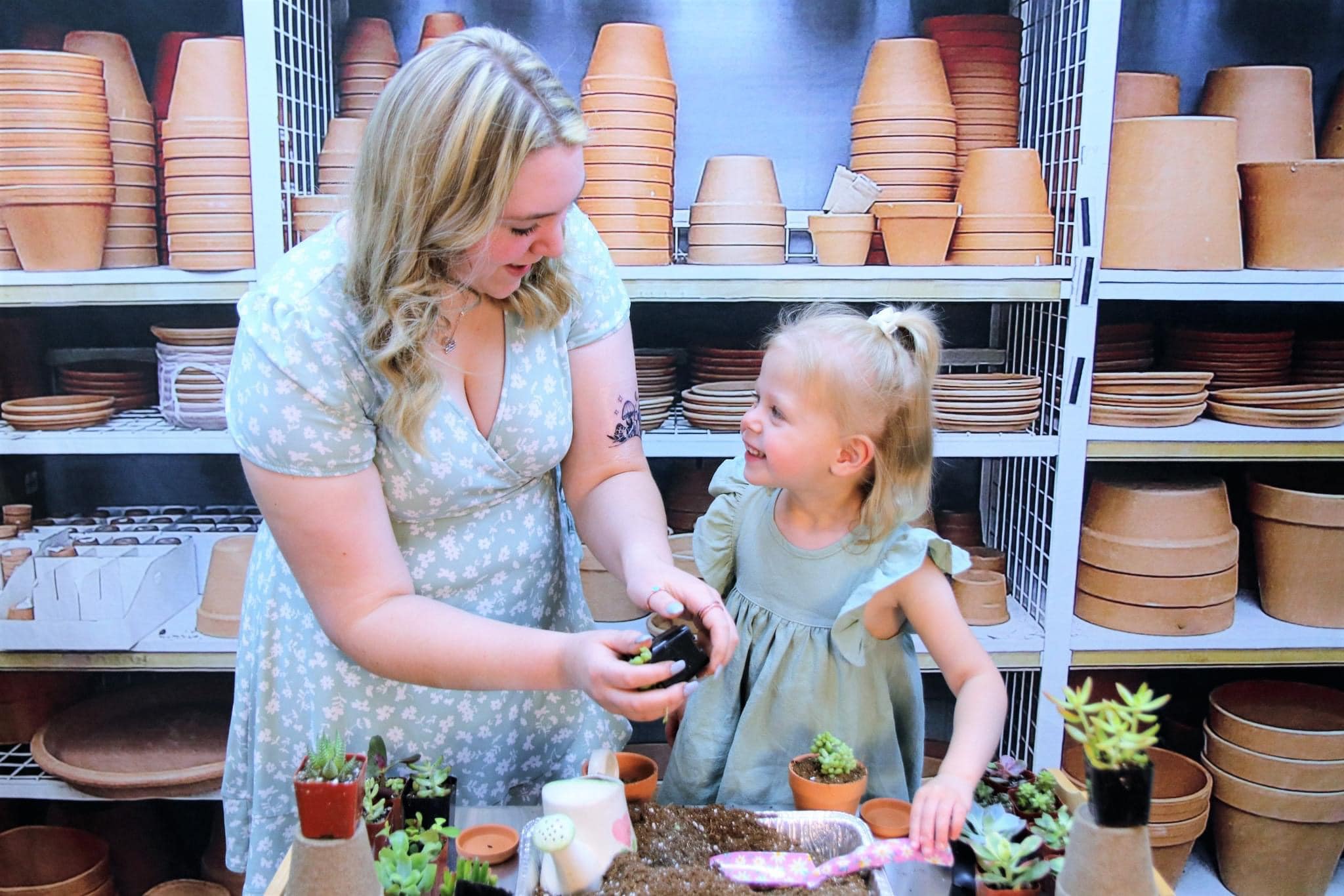 Kate Pot de fleur Étagères Toile de fond conçue par Mandy Ringe - Kate Backdrop FR