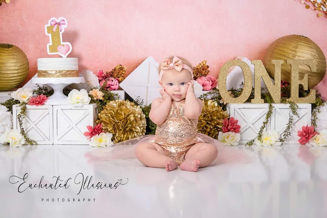 Kate Rideau Paillettes Anniversaire Toile de fond conçue par Megan Leigh - Kate Backdrop FR