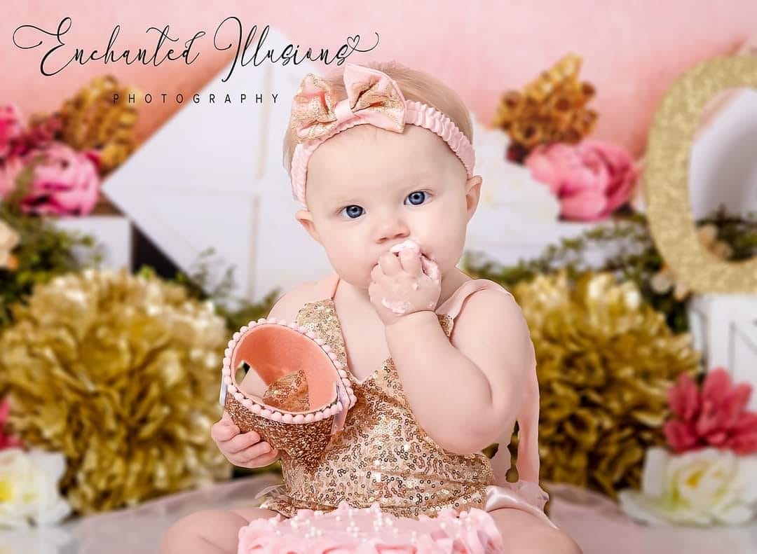 Kate Rideau Paillettes Anniversaire Toile de fond conçue par Megan Leigh - Kate Backdrop FR