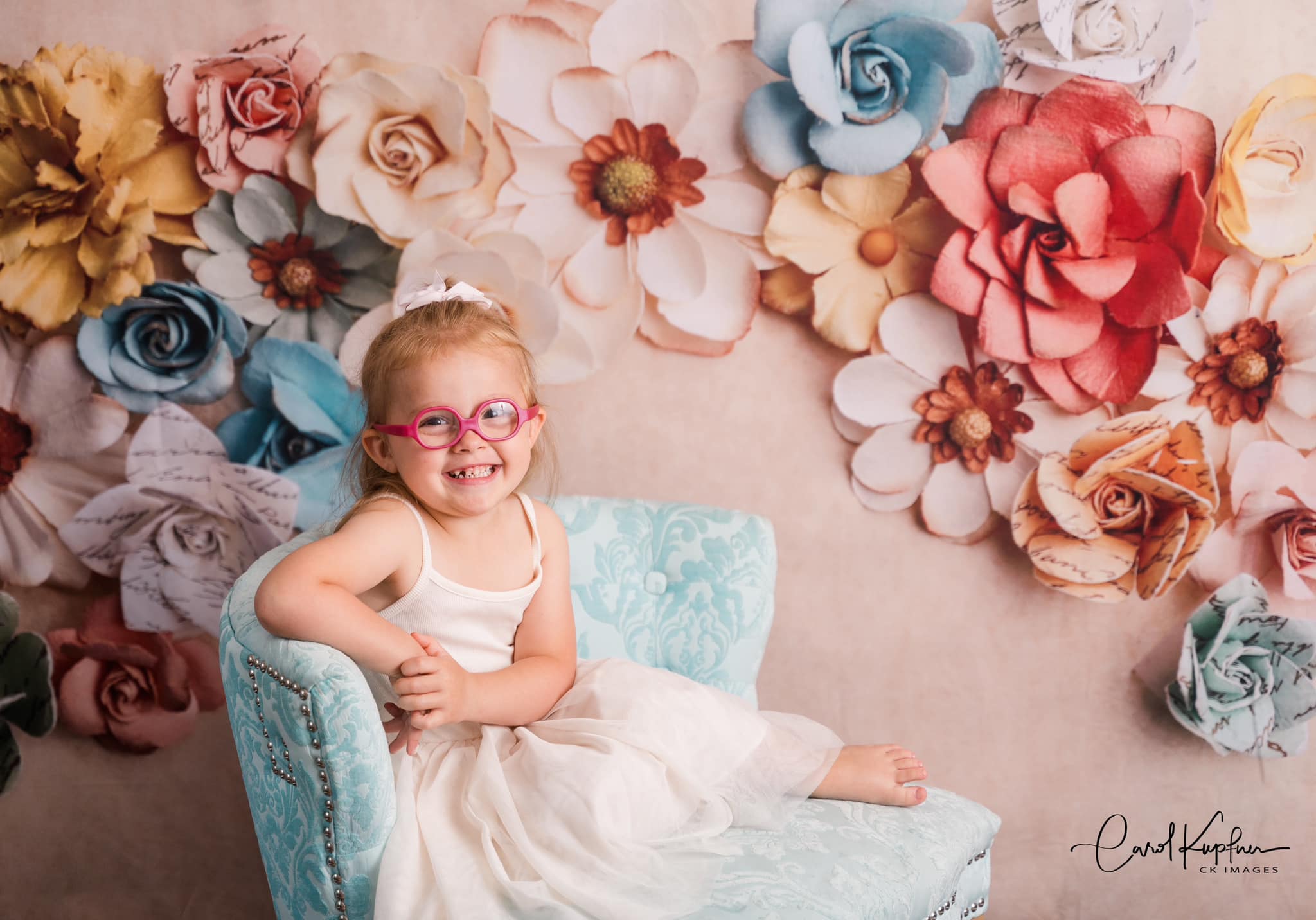 Kate Fleurs murales 3D Toile de fond pour la photographie conçue par Melissa King - Kate Backdrop FR
