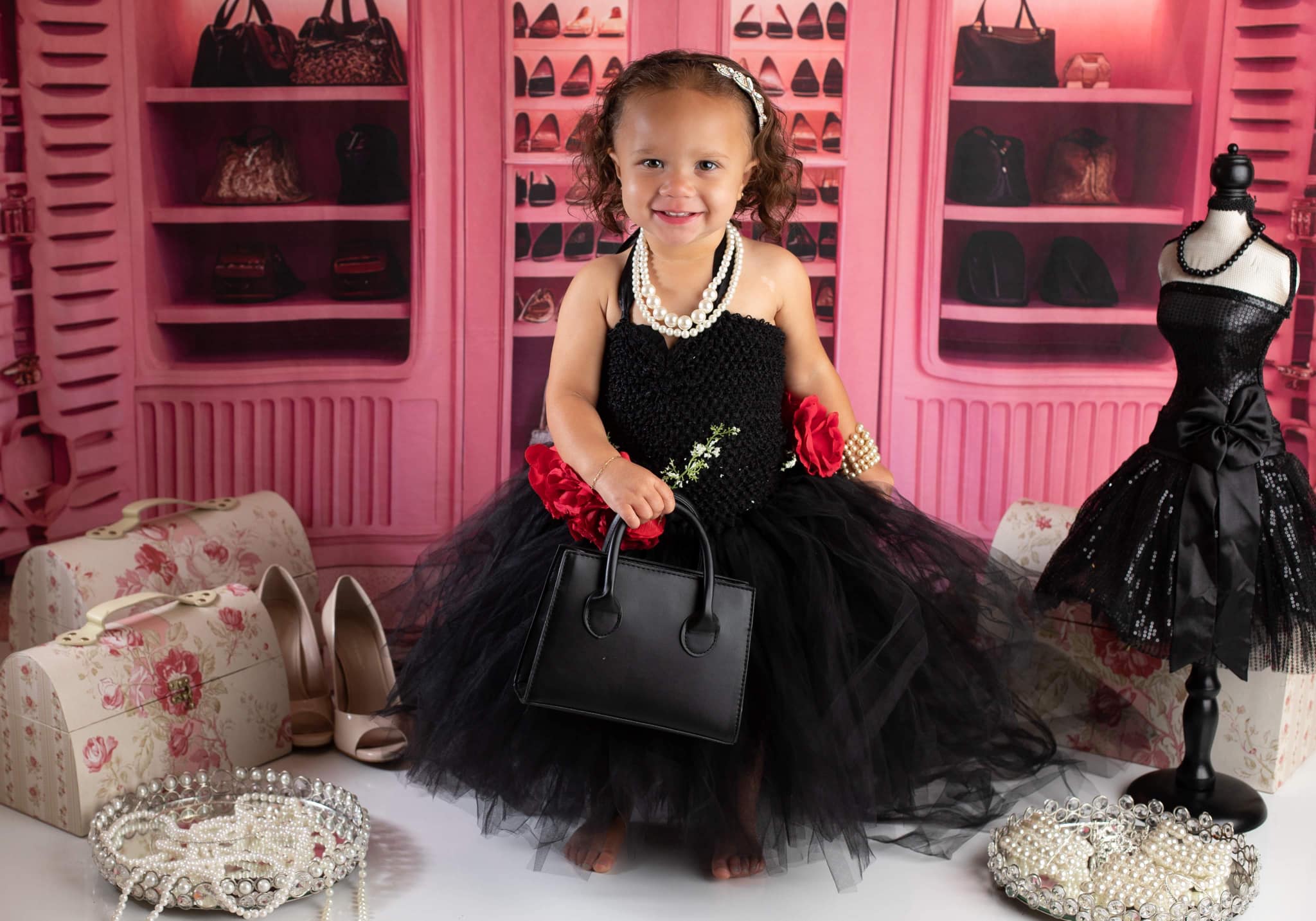 Kate Princesse Rose Chambre Toile de fond conçue par Chain Photographie - Kate Backdrop FR