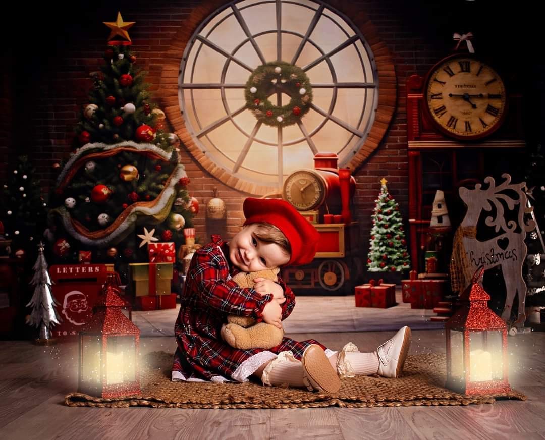 Kate Noël Mur de briques Cadeaux Fenêtre Toile de fond pour la photographie - Kate Backdrop FR