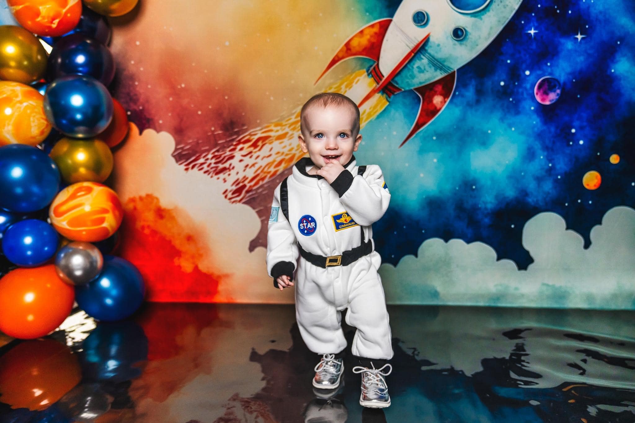 Kate Mission spatiale Garçon Toile de fond Conçu par Patty Robert - Kate Backdrop FR