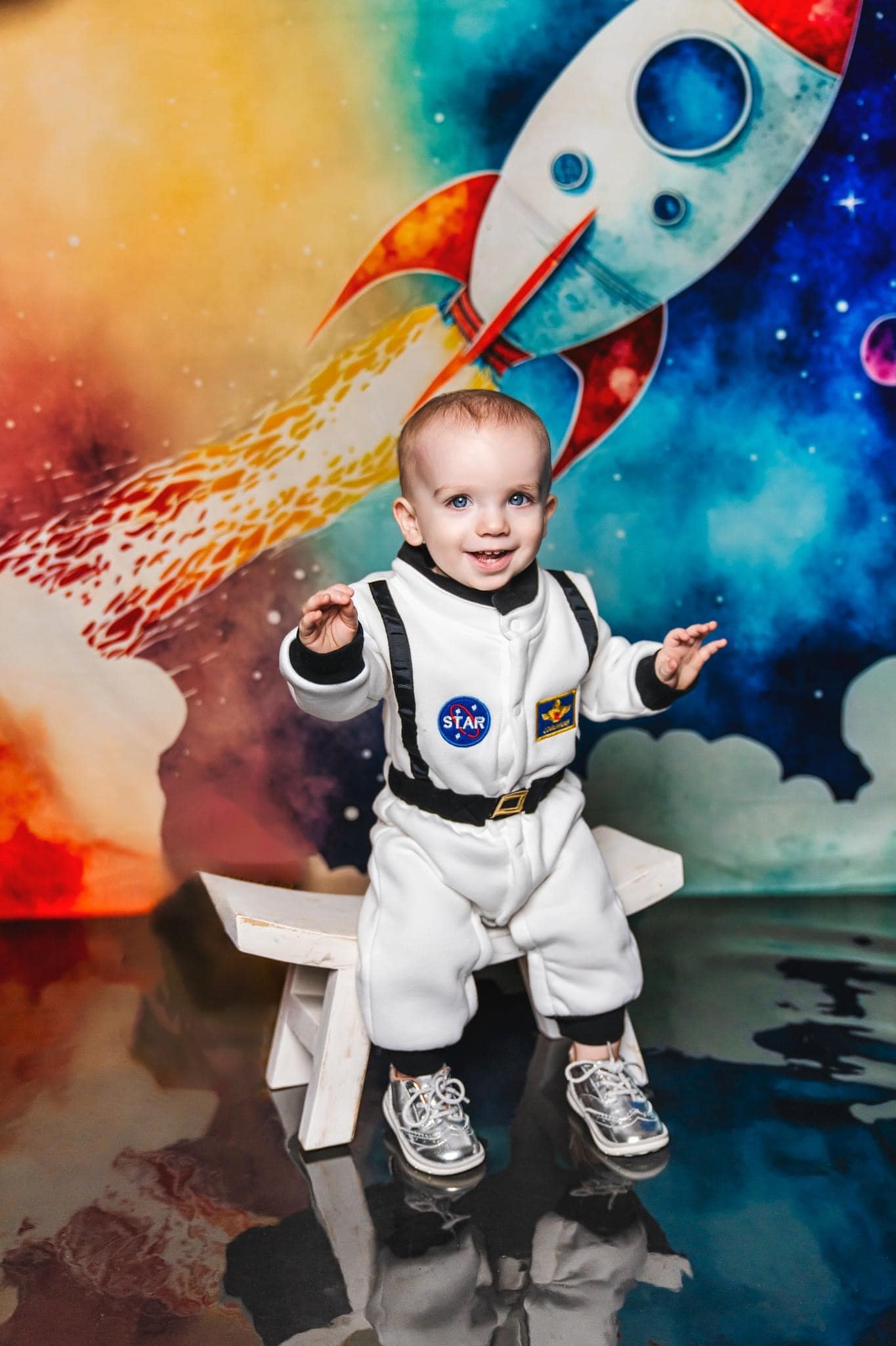 Kate Mission spatiale Garçon Toile de fond Conçu par Patty Robert - Kate Backdrop FR