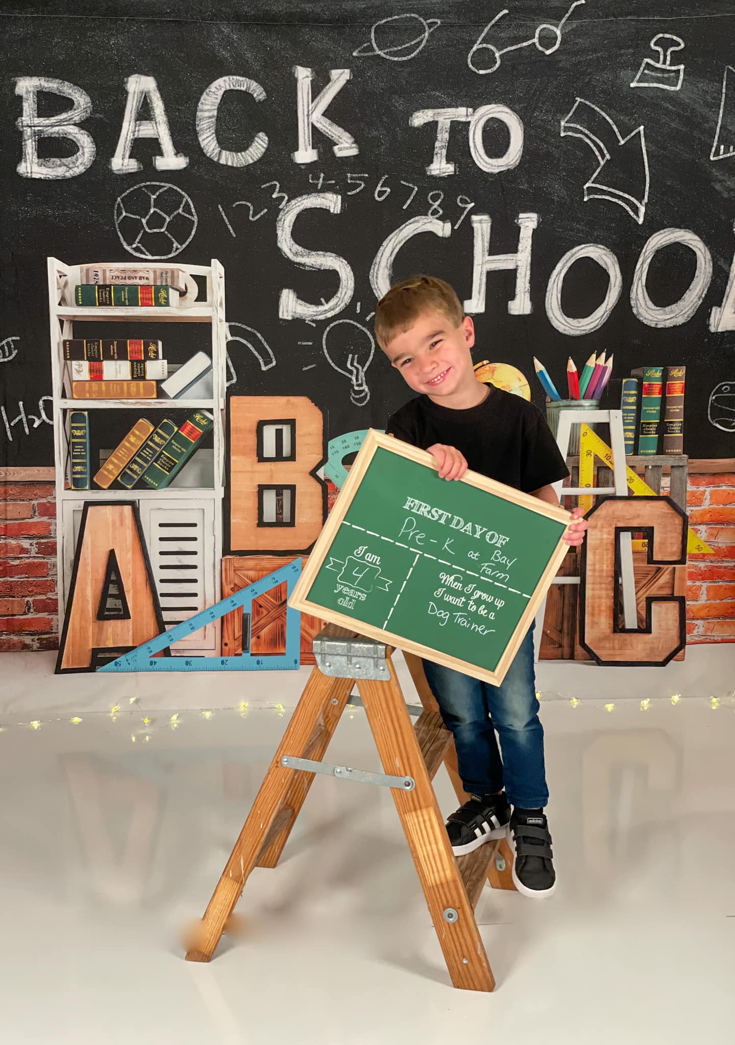 Kate Retour à l'école ABC Tableau noir Toile de fond conçue par emetselch - Kate Backdrop FR