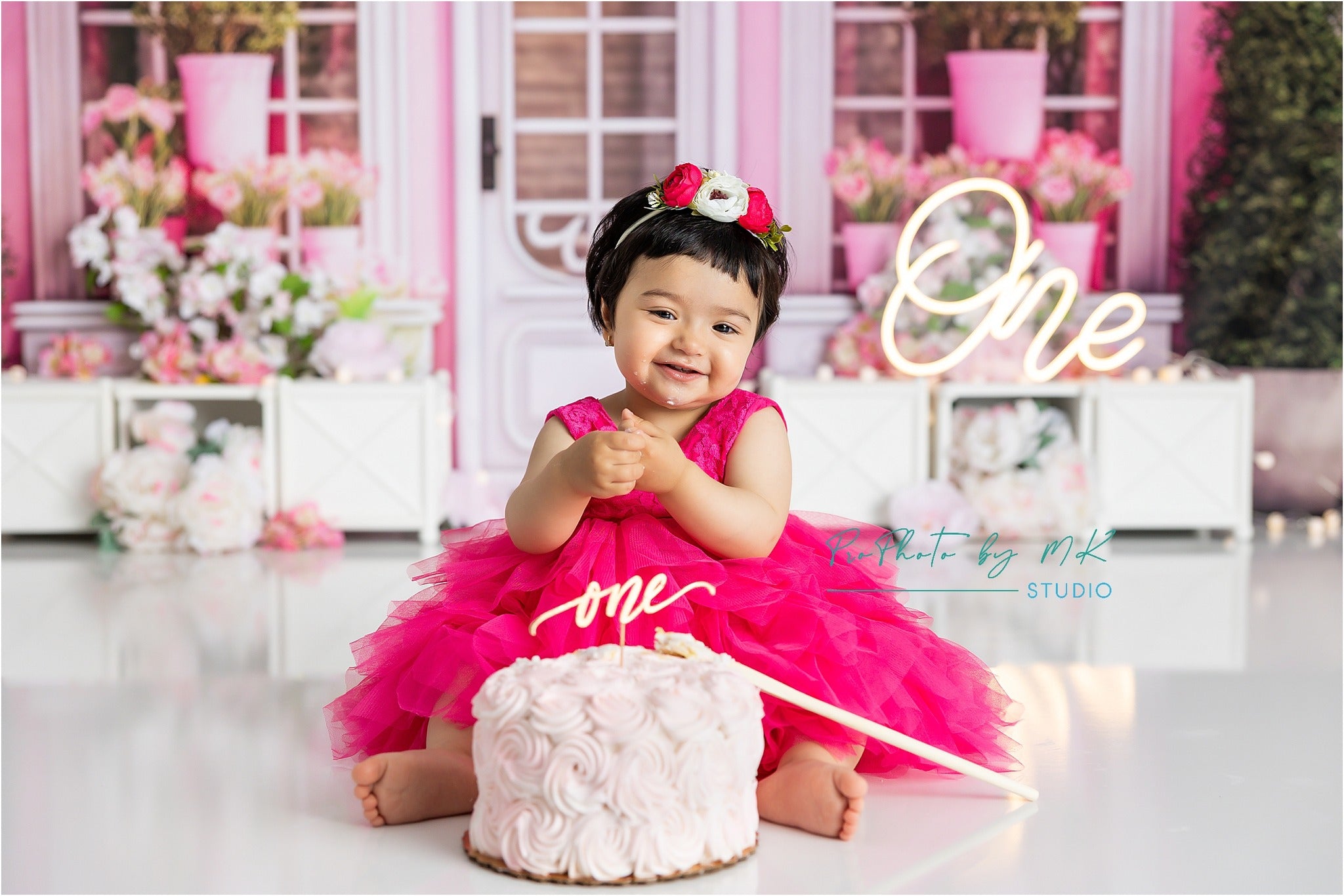 Kate Rose Boutique Fleurs Toile de fond Conçu par Chain Photographie - Kate Backdrop FR