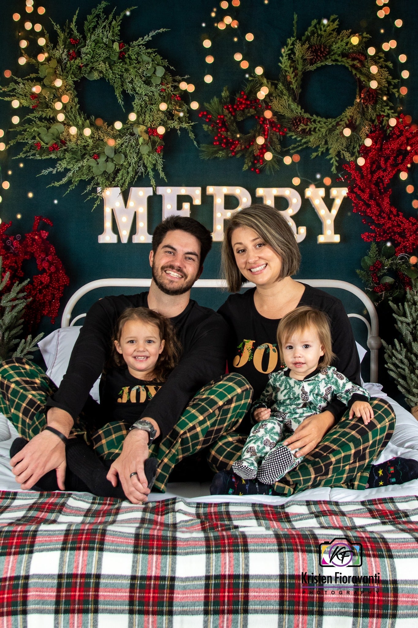Kate Joyeux Noël Scintillait Tête de lit Toile de Fond conçue par Mandy Ringe - Kate Backdrop FR