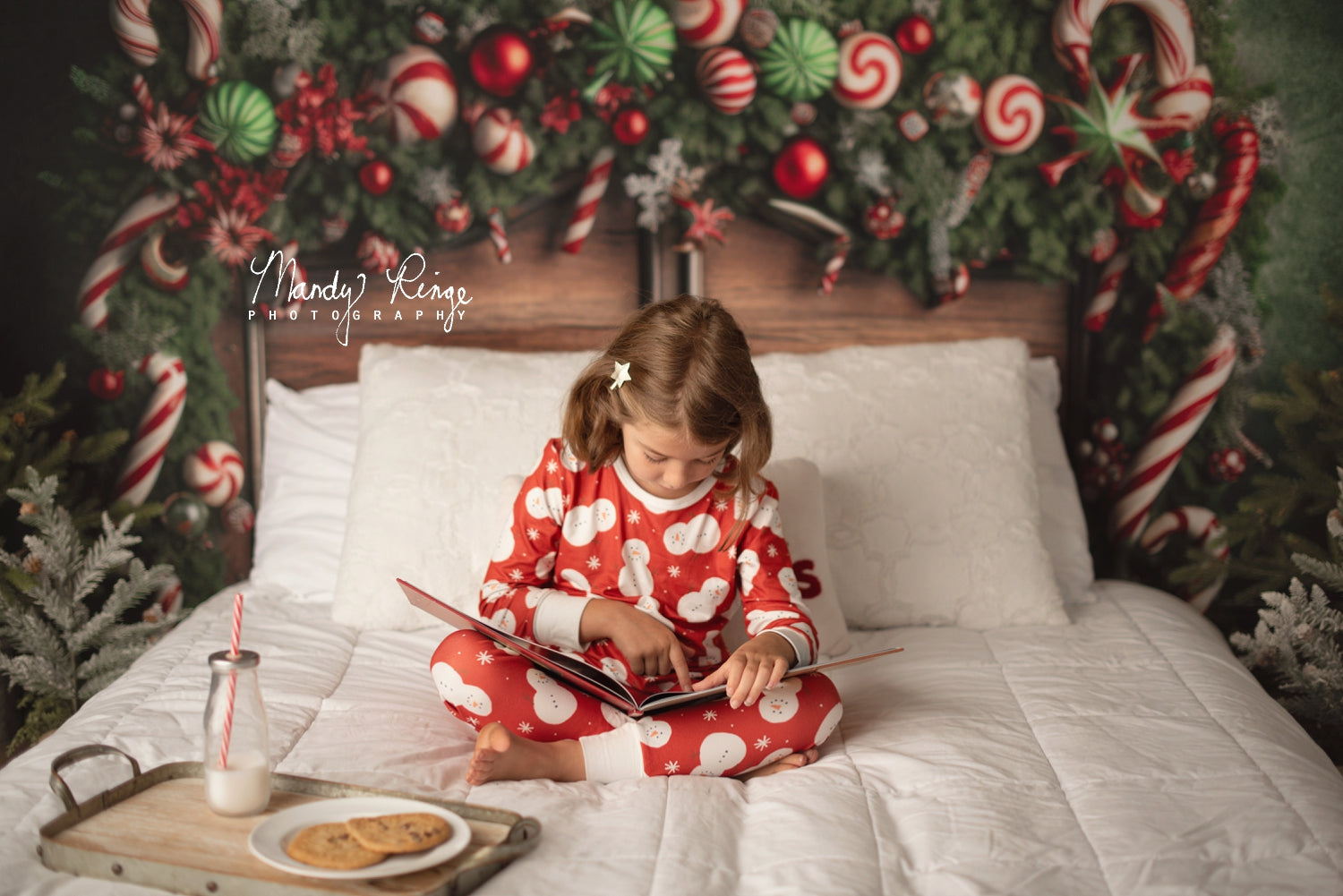 Kate Noël Bonbons Tête de lit Toile de fond conçue par Mandy Ringe - Kate Backdrop FR