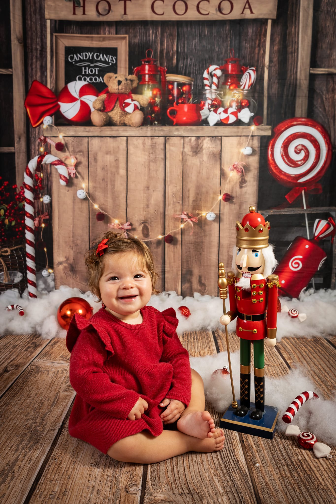 Kate Sapin de Noël Cacao chaud Hiver Toile de fond conçu par Emetselch - Kate Backdrop FR