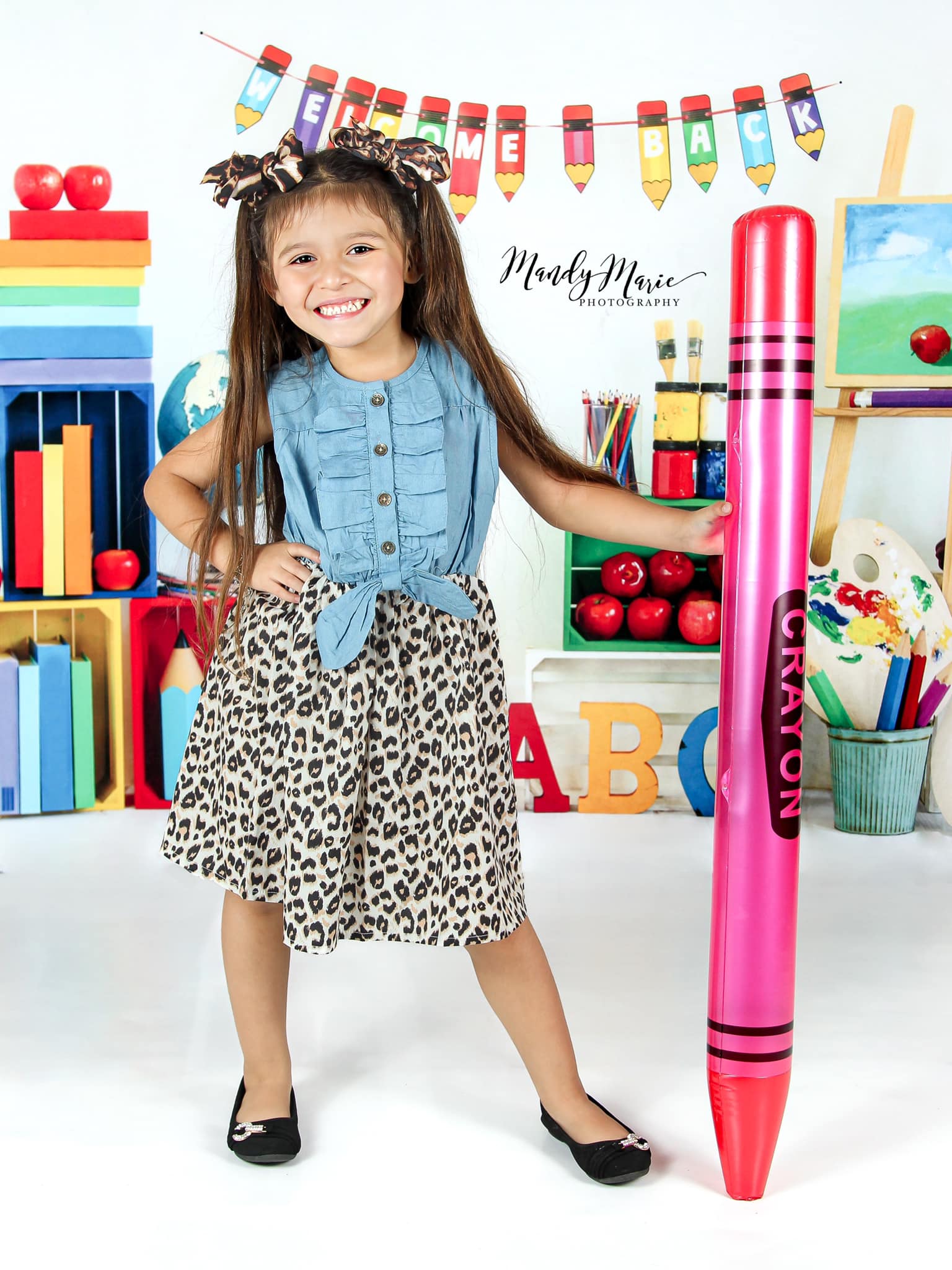 Kate Artiste Retour à l'école Peinture Toile de fond conçu par Emetselch - Kate Backdrop FR