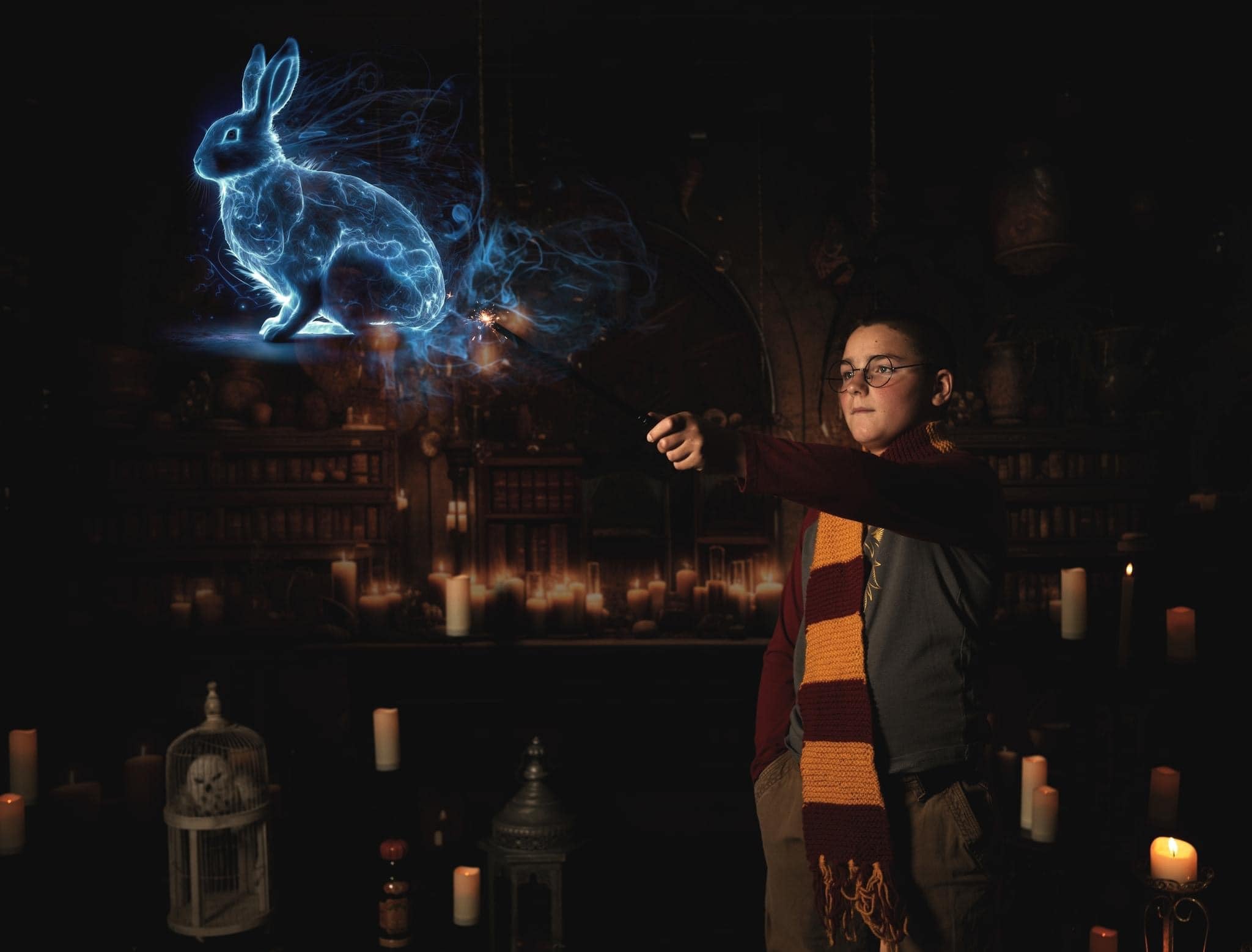 Kate Sorcier Sort Chambre Bougie Toile de fond conçue par Mandy Ringe - Kate Backdrop FR