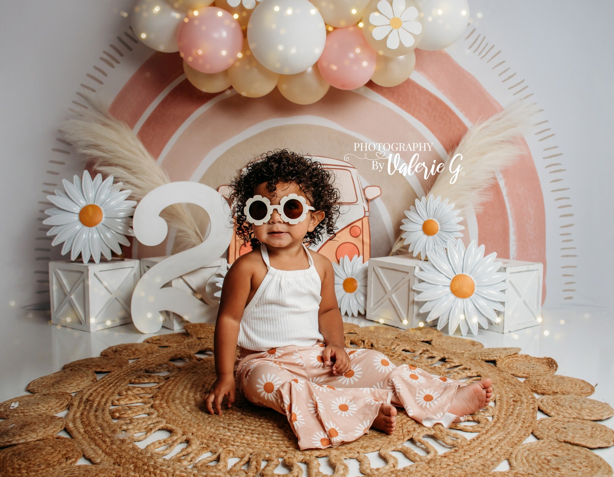 Kate Arc-en-ciel Boho Toile de fond conçue par Mandy Ringe - Kate Backdrop FR