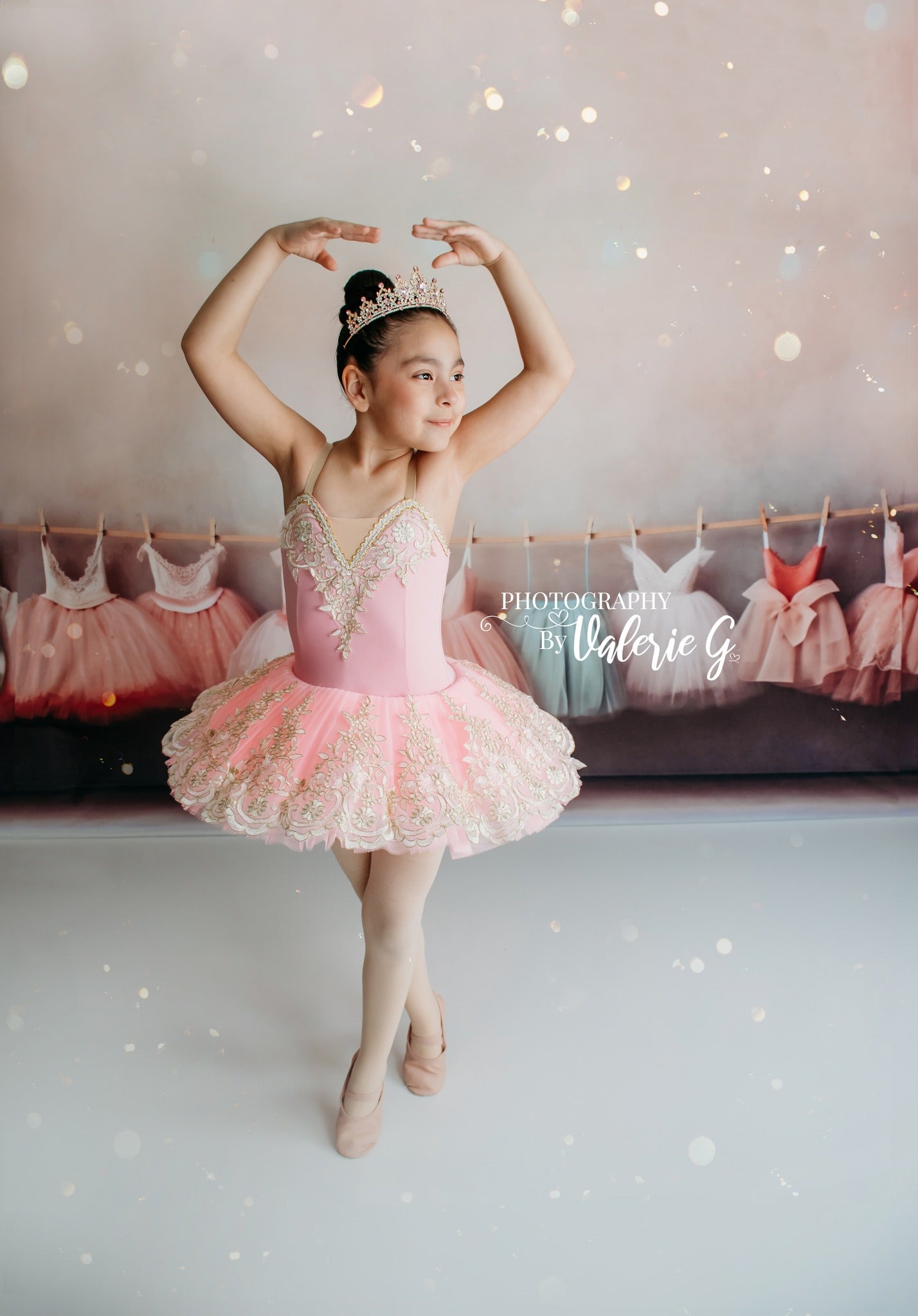 Kate Classe de ballet Robes Toile de fond Conçu par Patty Robert - Kate Backdrop FR