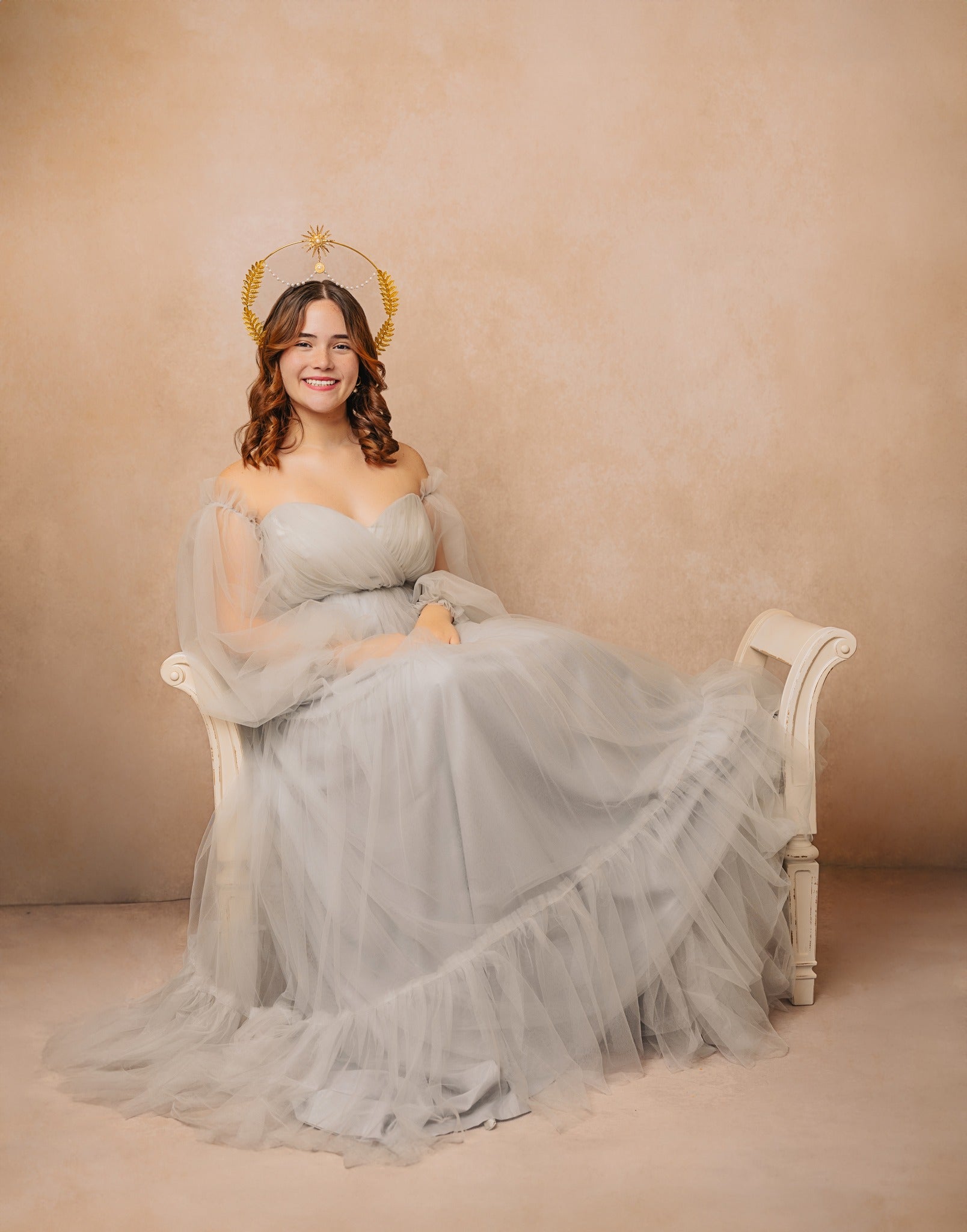 Kate Texture Abstraite Beige Verdâtre Photos de maternité Famille Toile de fond