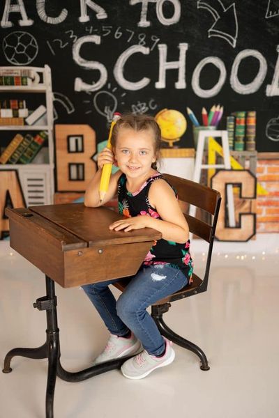 Kate Retour à l'école ABC Tableau noir Toile de fond conçue par emetselch - Kate Backdrop FR