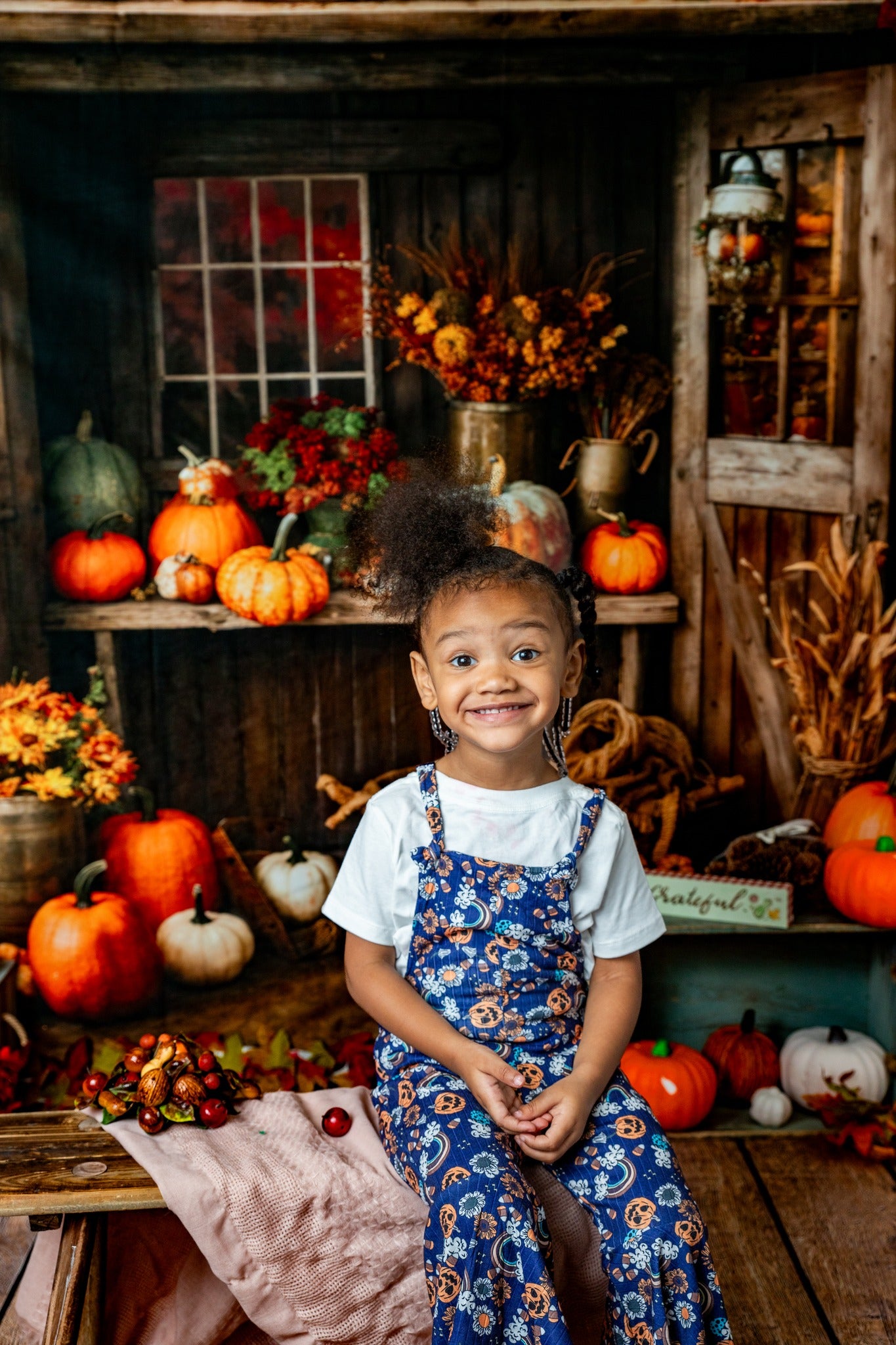 Kate Automne Boutique de citrouilles Toile de fond conçue par Emetselch