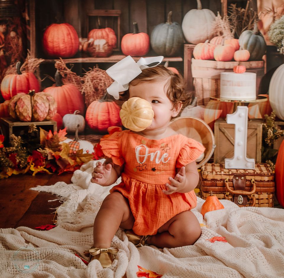 Kate Automne Boutique de citrouilles Toile de fond conçu par Emetselch