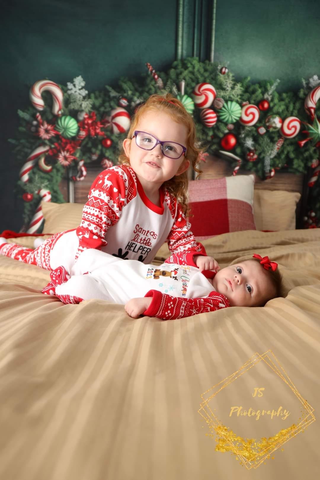 Kate Noël Bonbons Tête de lit Toile de fond conçue par Mandy Ringe - Kate Backdrop FR