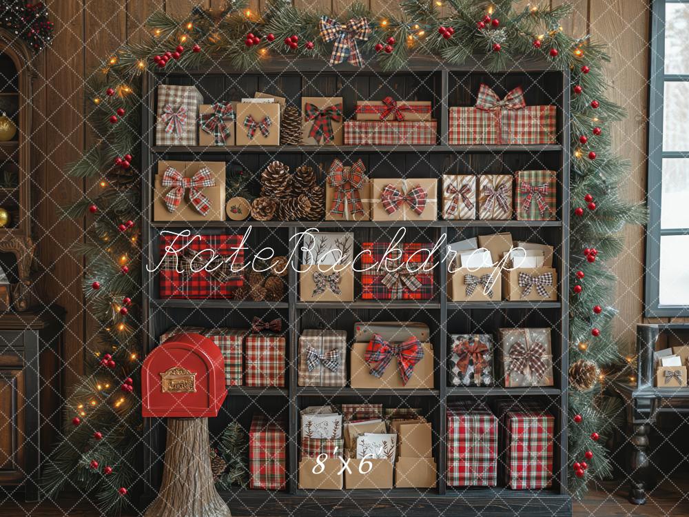 Kate Noël Cadeaux Boîte aux Lettres Toile de fond conçue par Mini MakeBelieve - Kate Backdrop FR