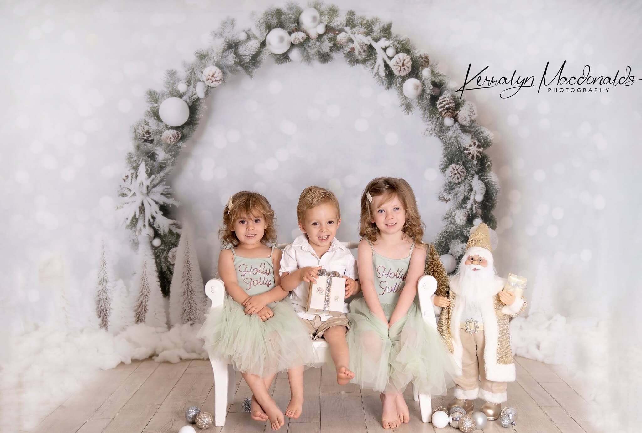 Kate Blanc Noël Bokeh Anniversaire Toile de fond pour la photographie - Kate Backdrop FR