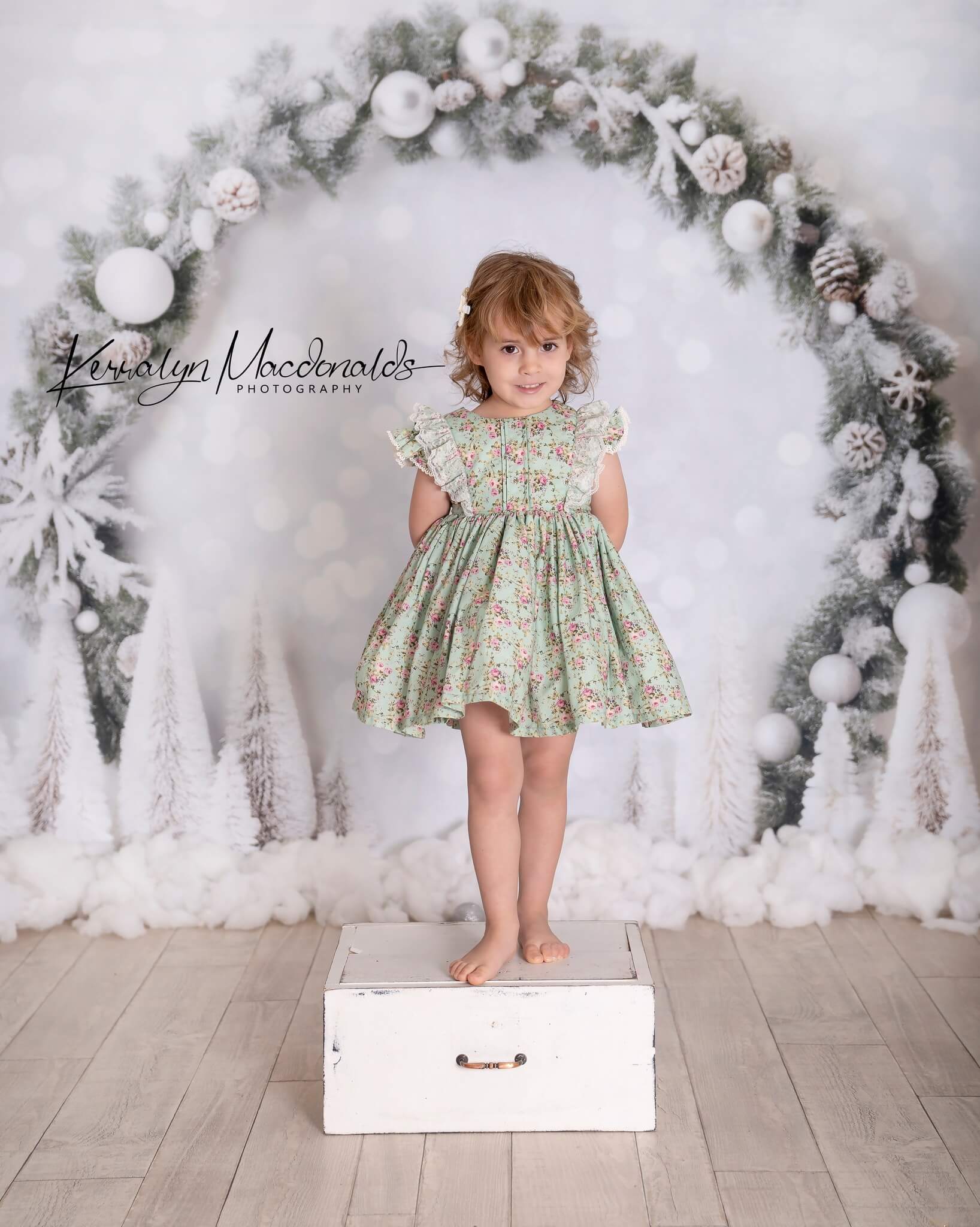 Kate Blanc Noël Bokeh Anniversaire Toile de fond pour la photographie - Kate Backdrop FR